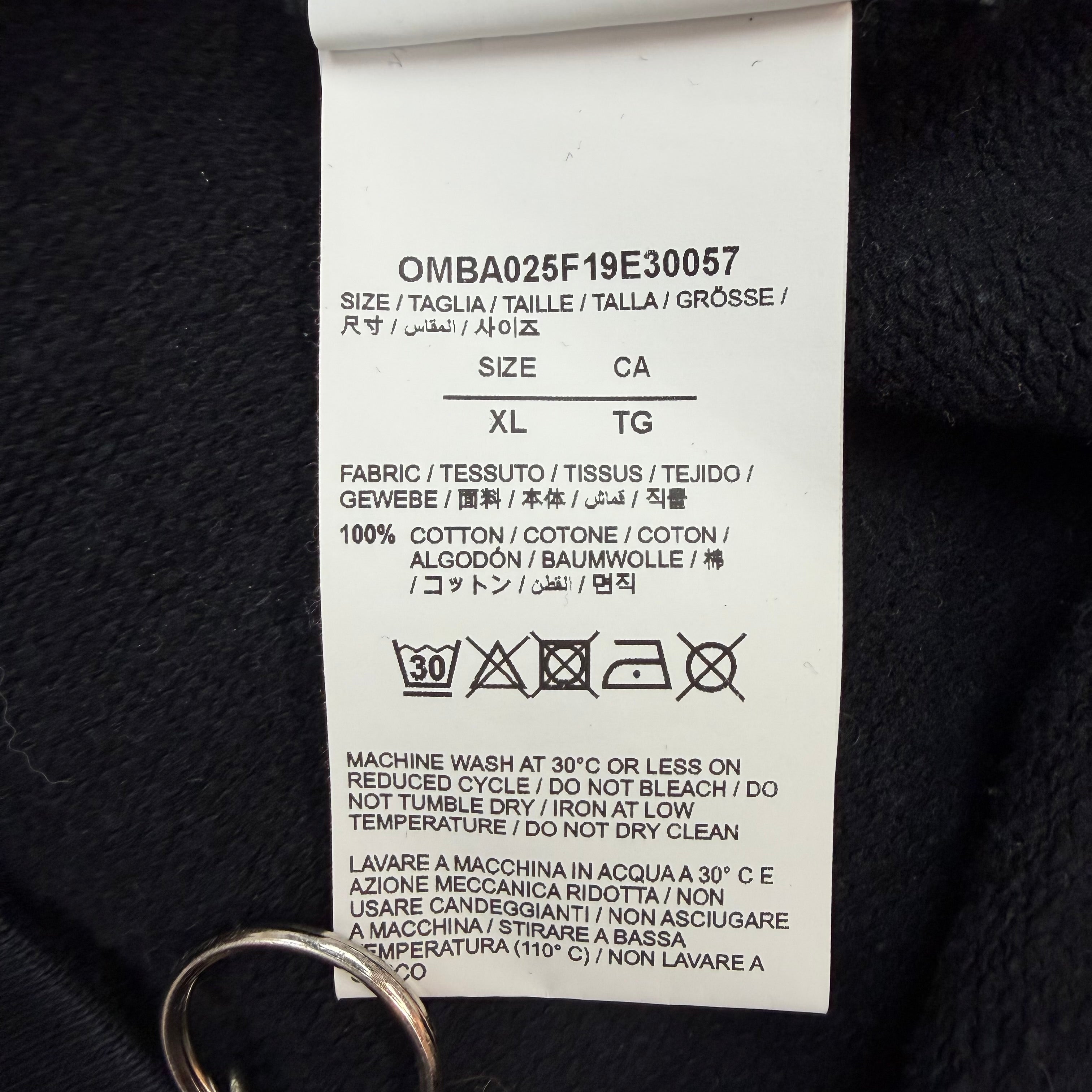 Off White Yellow Acrylic Arrow Logo Crewneck Black