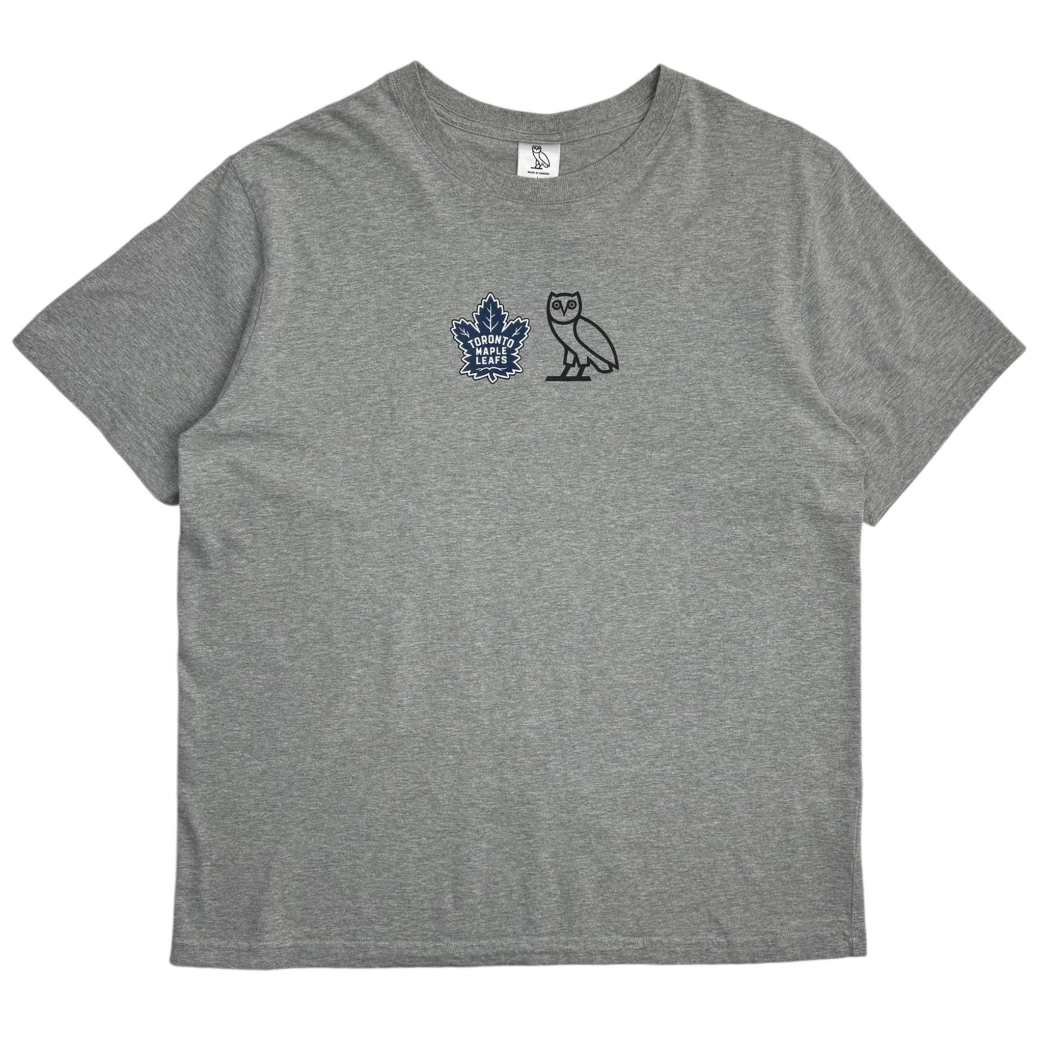 OVO x Toronto Maple Leafs Logos Tee Grey