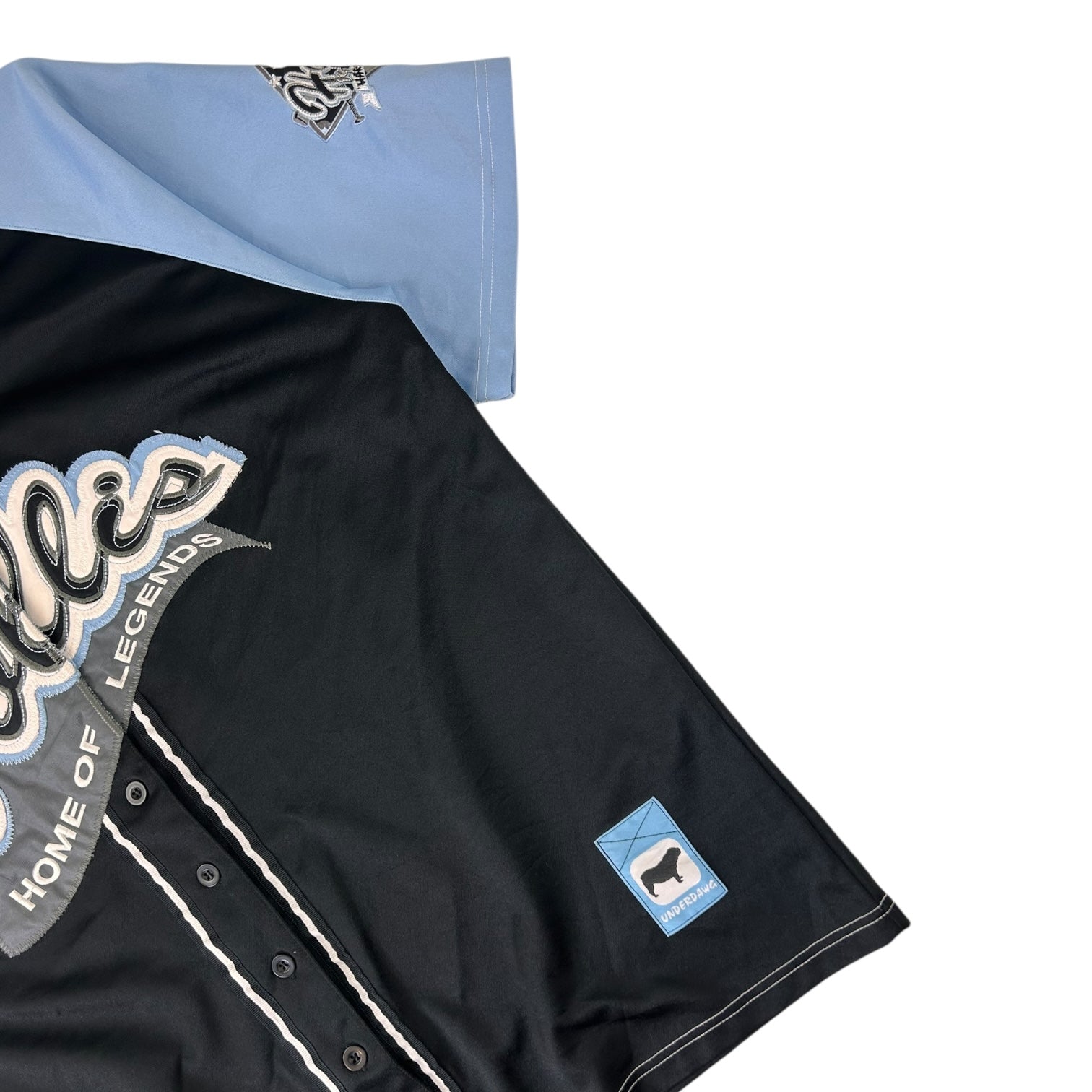 Vintage Underdawg Hollis Baseball Jersey Navy/Baby Blue