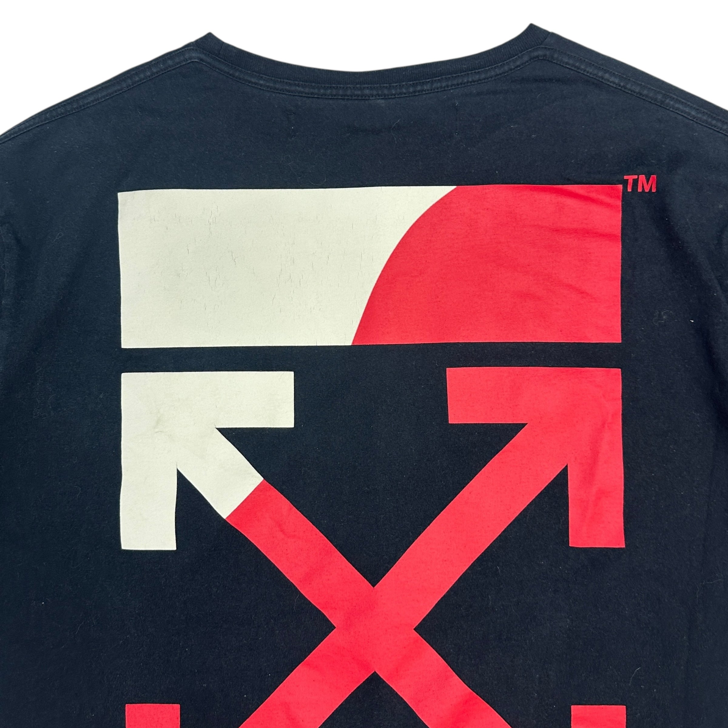 Off White Split Arrow Logo Tee Black