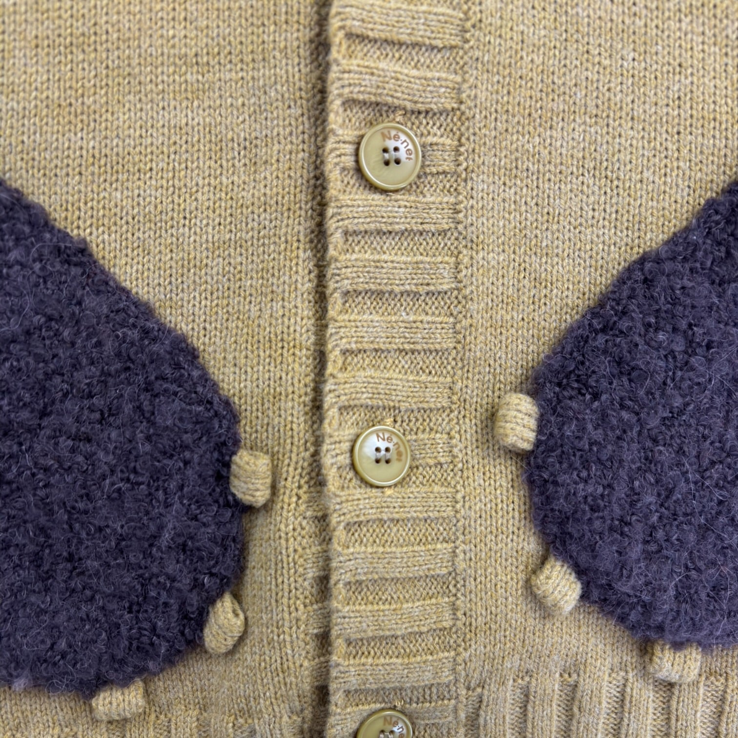 (W) Ne-Net Issey Miyake Bear Knit Cardigan