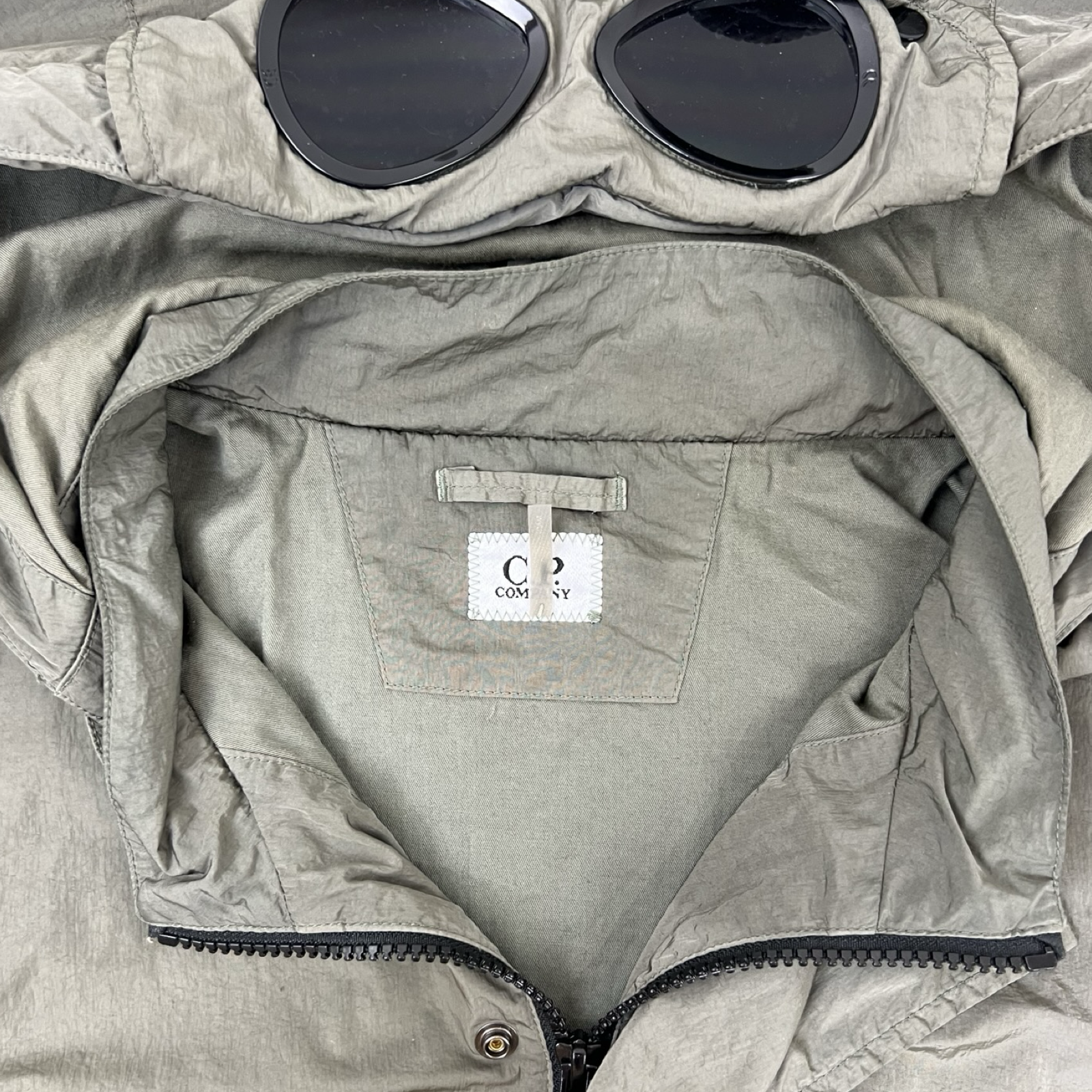 C.P Company Chrome-R Goggle Jacket Olive Green