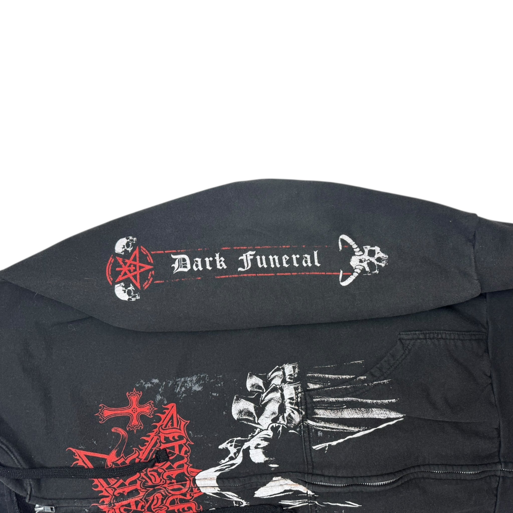 Dark Funeral Black Metal Zip Up Hoodie Black