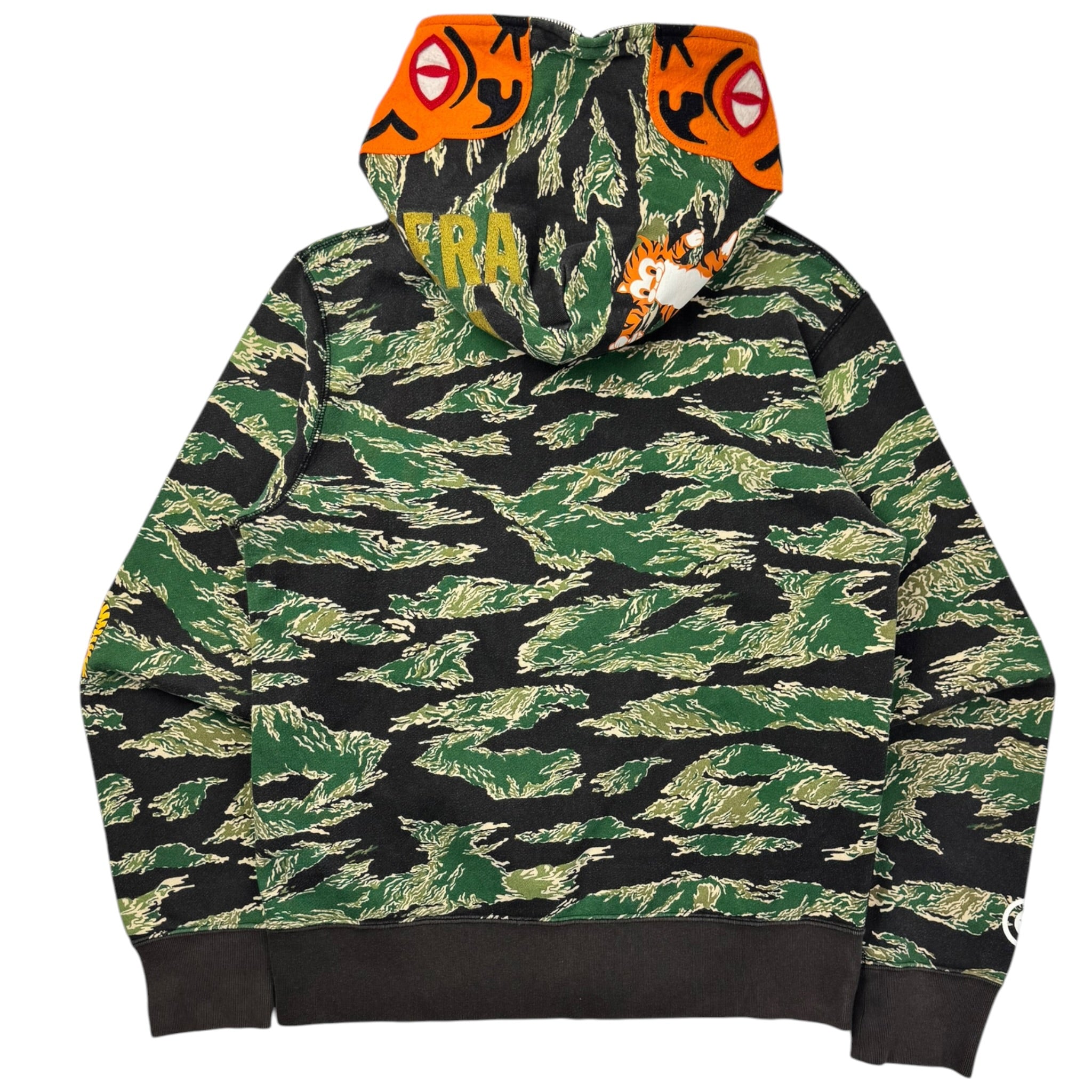 BAPE Tiger Camo Tiger Full Zip Hoodie Green