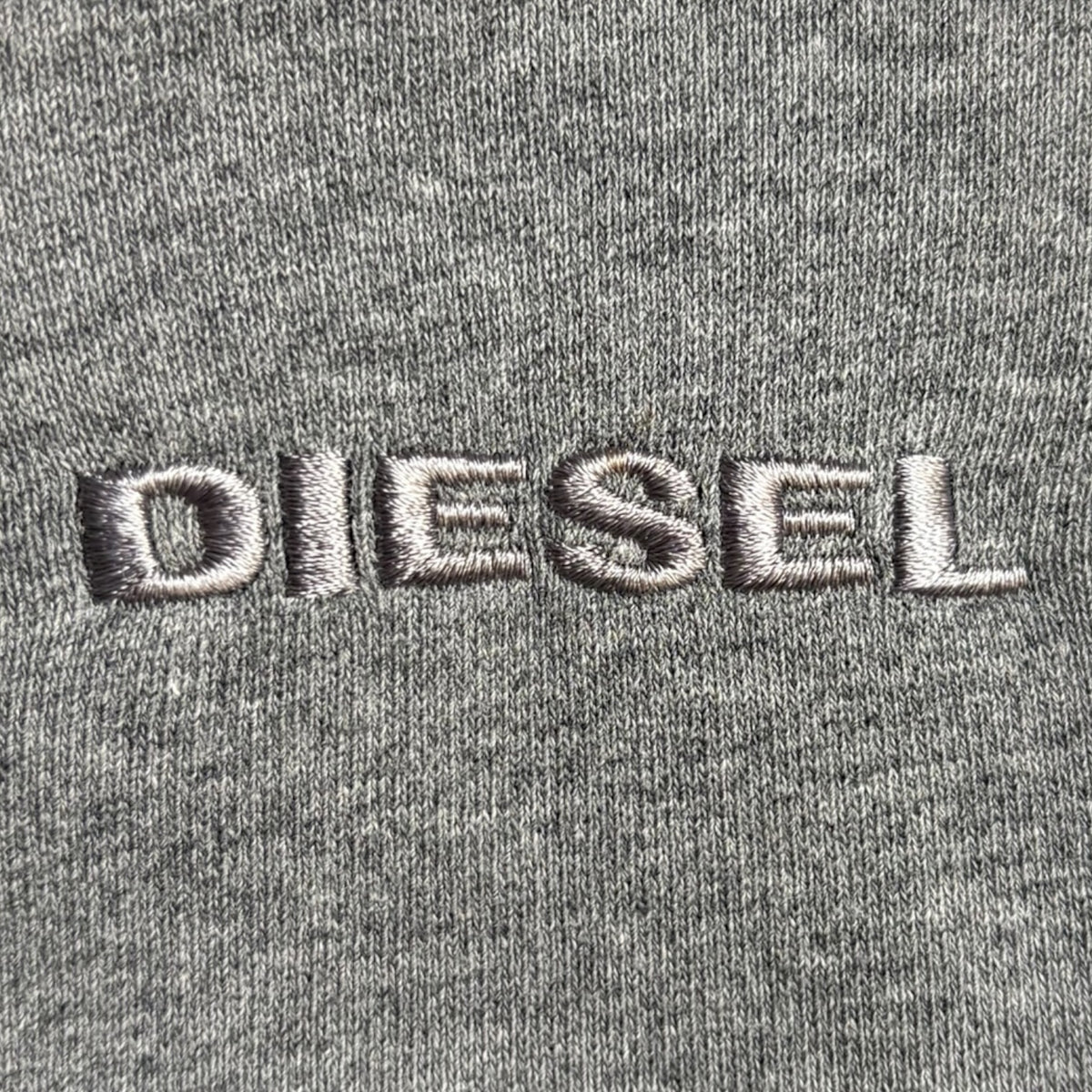 Vintage Diesel Zip-Up Hoodie Grey