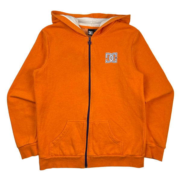 (W) Vintage Y2K DC Shoe Co. Zip Up Hoodie Orange