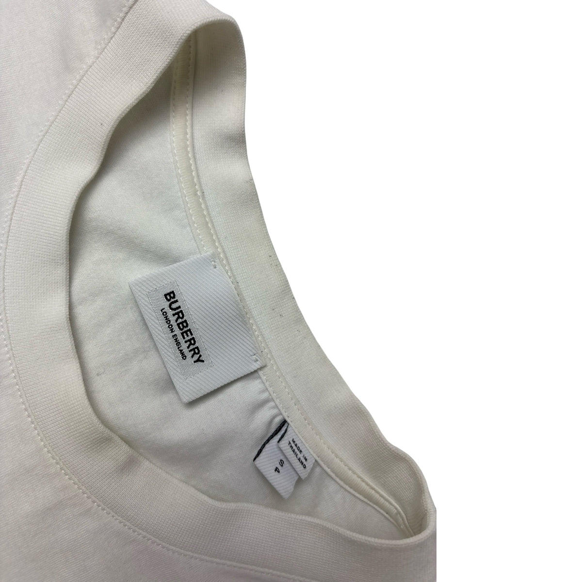 Burberry Logo Print Tee White