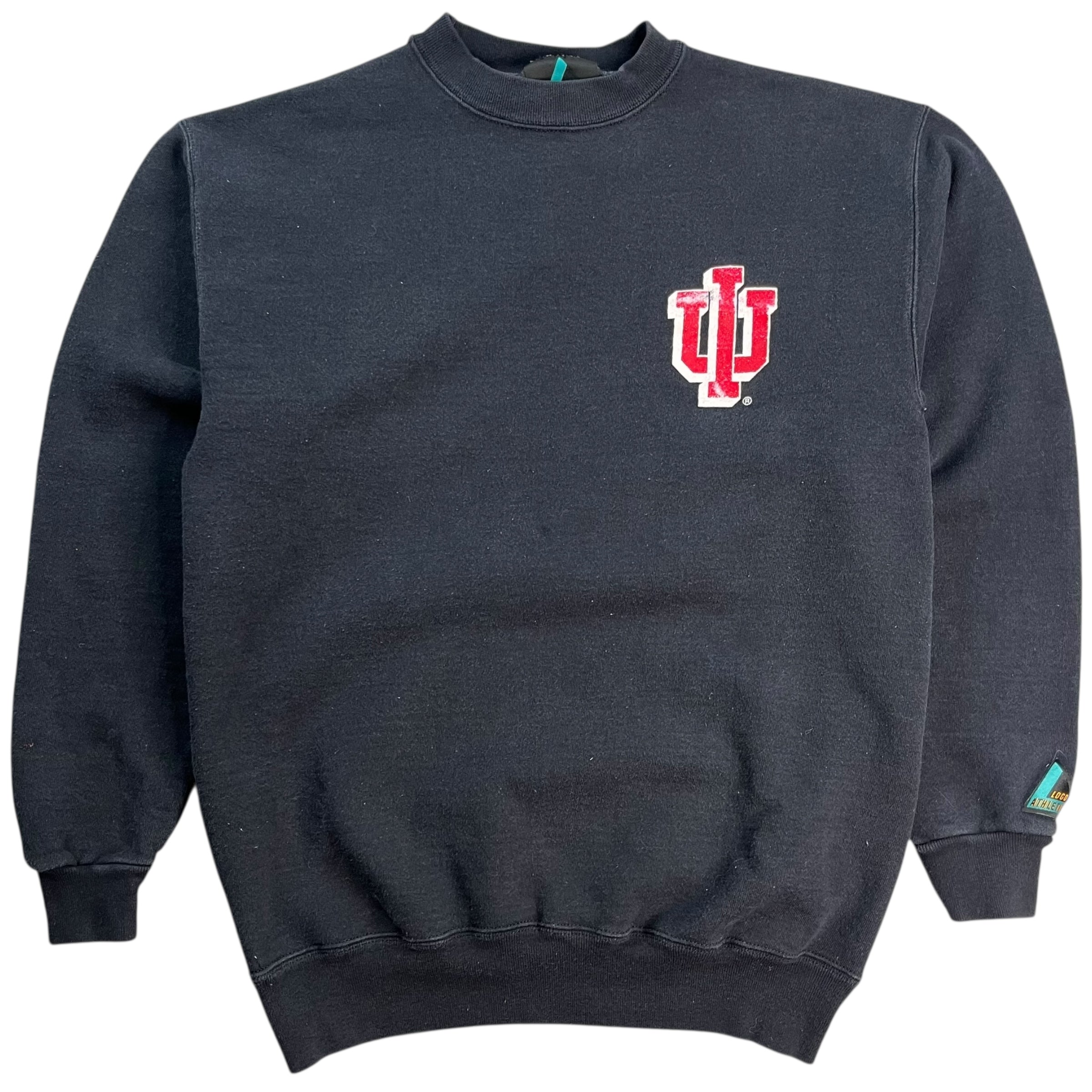 Vintage Indiana University Hoosiers Crewneck Black