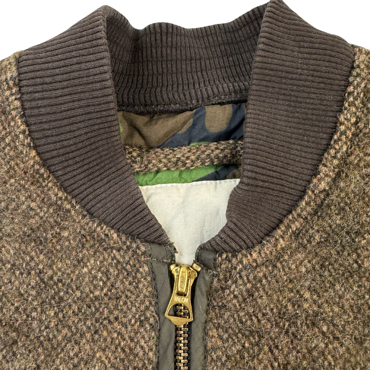 Vintage Ralph Lauren Denim & Supply Wool Vest Brown/Camo