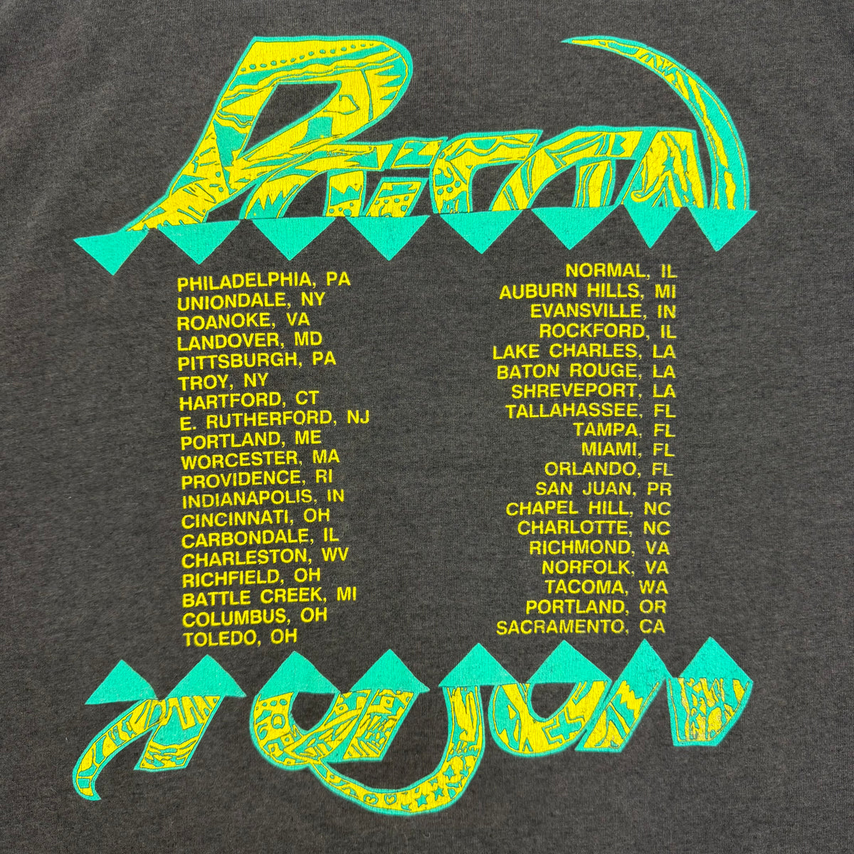 1988 Poison Live Blow Your F*ckin’ Mind Tour Tee Black/Neon