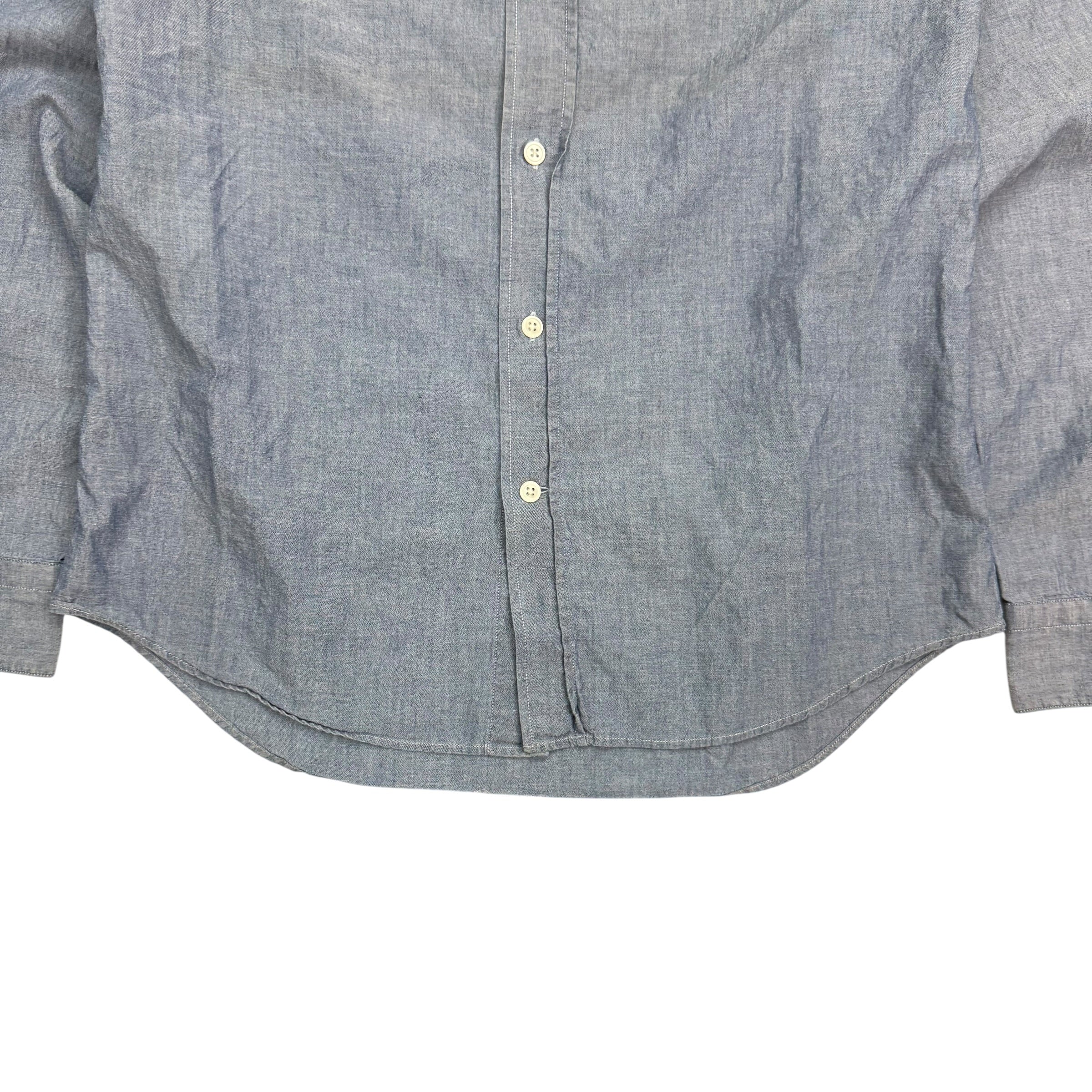 Acne Studios Linen Button Up Blue