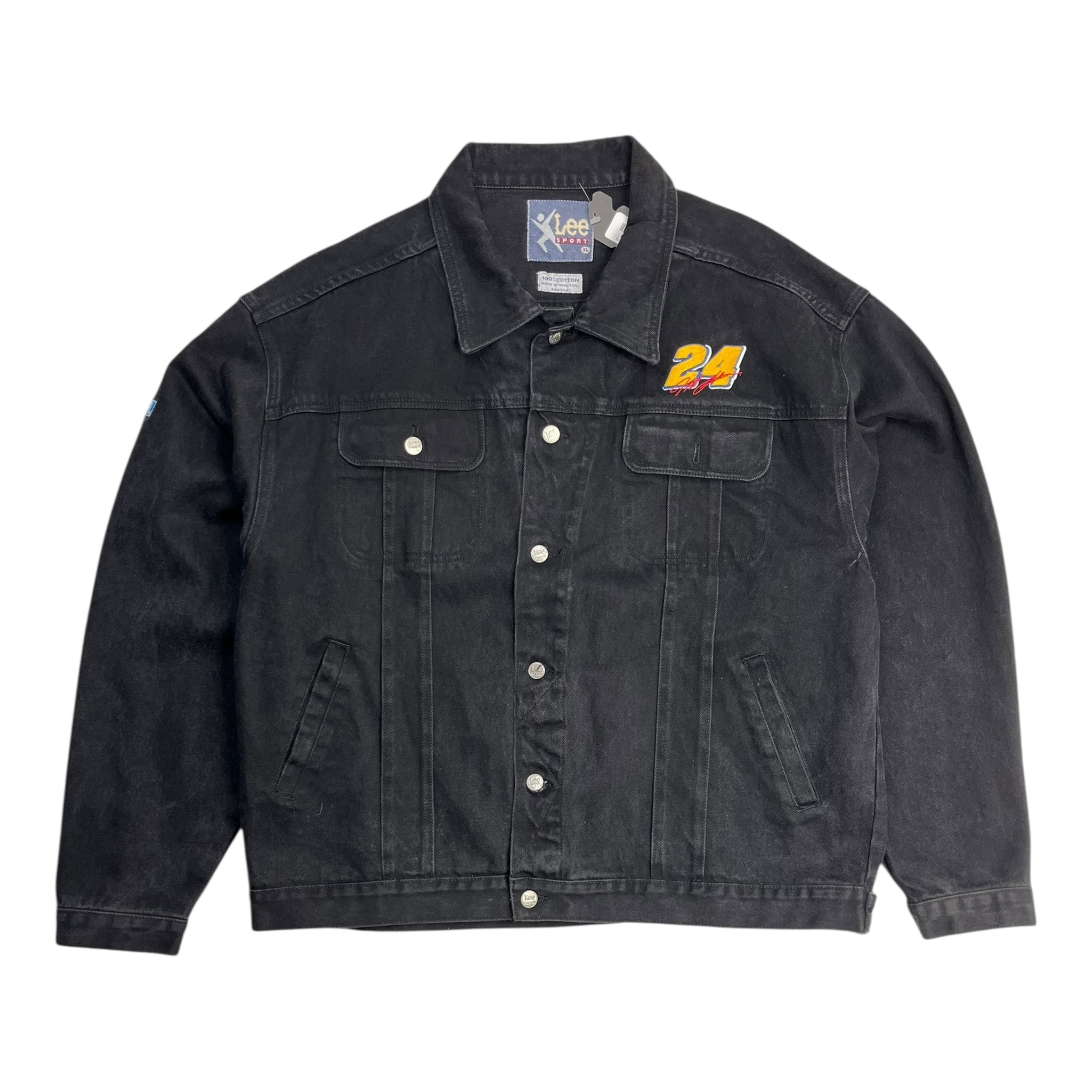 Vintage Jeff Gordon Nascar Black Denim Jacket