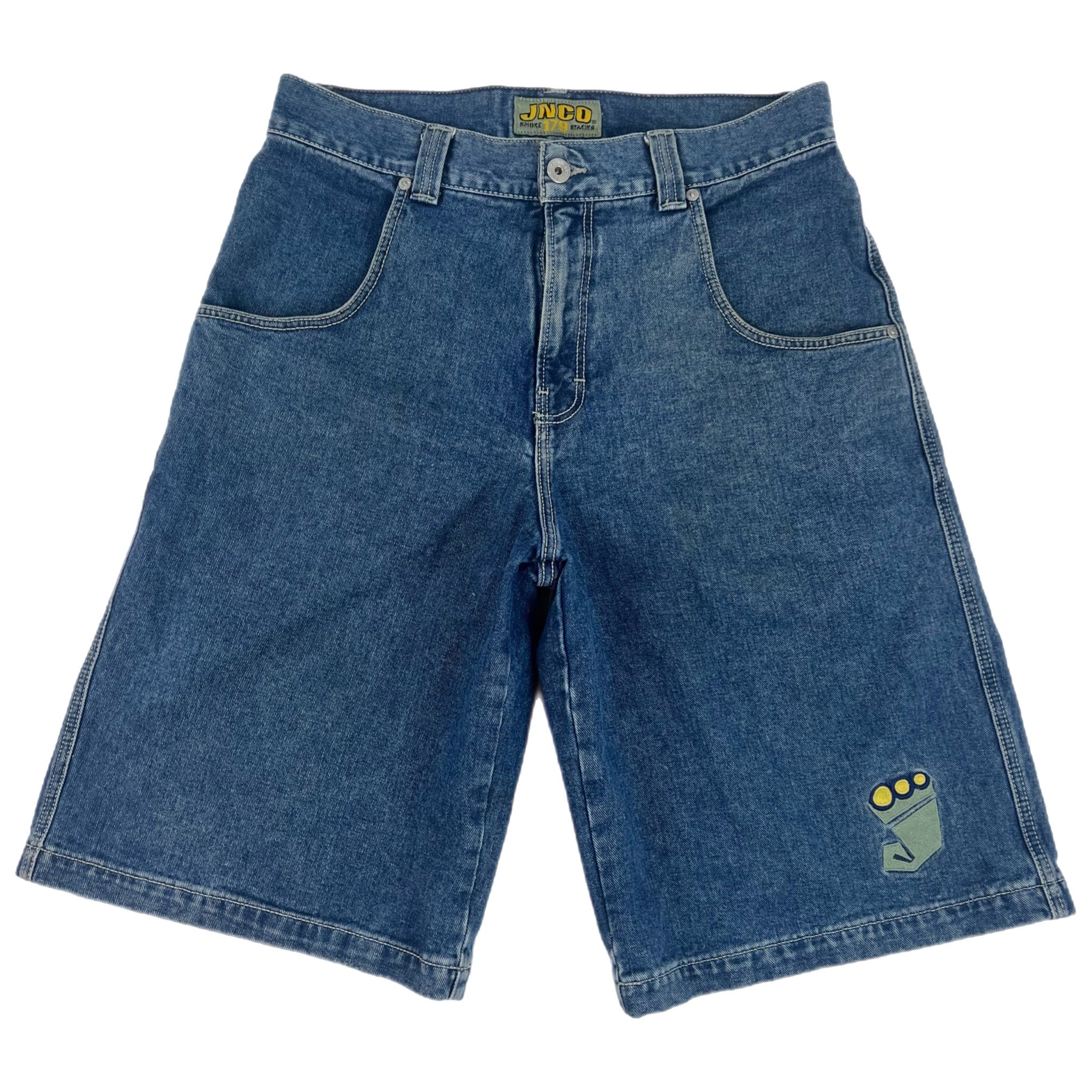 Vintage Y2K JNCO Jeans Denim Dark Stone Shorts