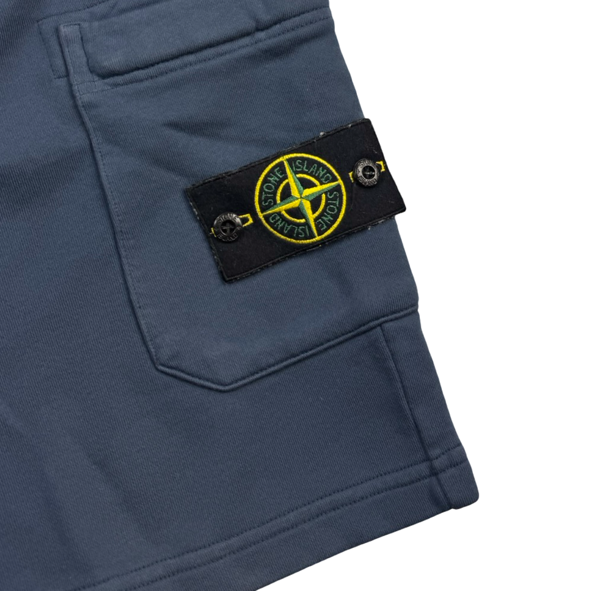 Stone Island Garment-Dyed Cotton Fleece Cargo Shorts