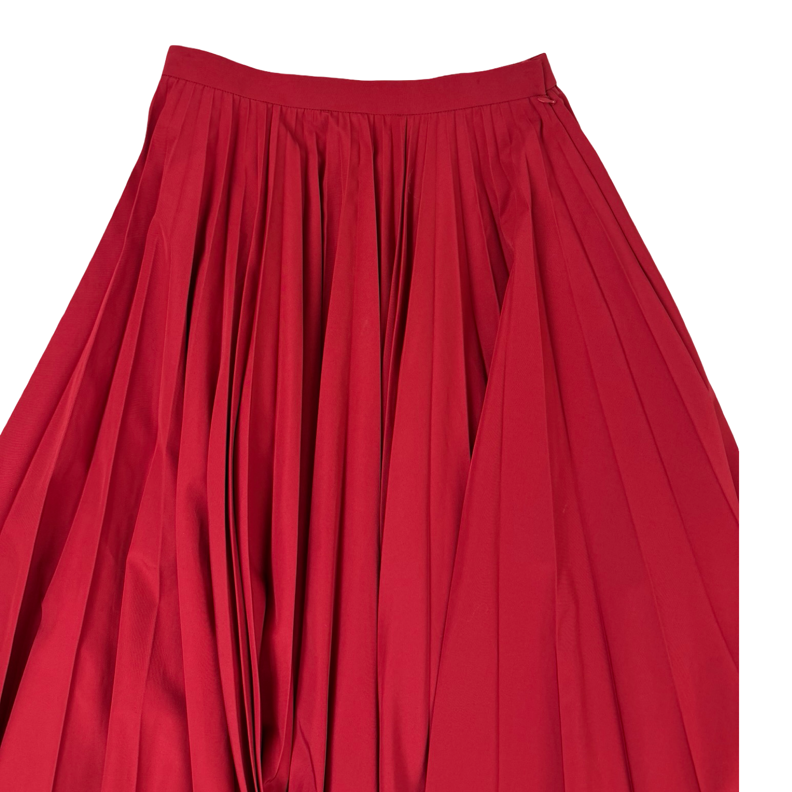(W) Junya Watanabe Comme Des Garcons Pleated Skirt Red