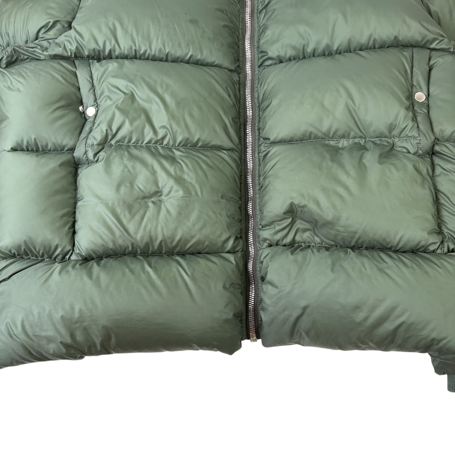 Rick Owens FW21 Gethsemane Puffer Jacket Army Green