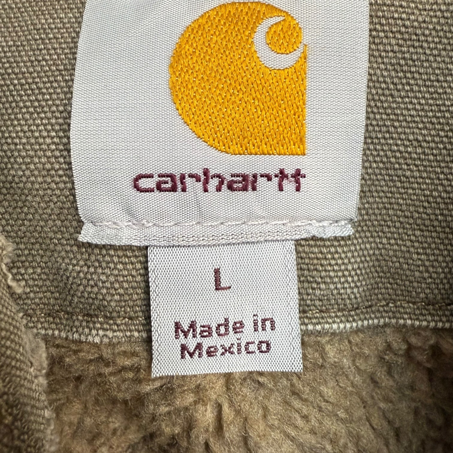 Vintage Carhartt Sierra Sandstone Sherpa Lined Jacket Brown