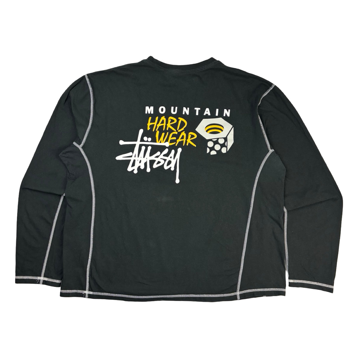 Stussy x Mountain Hardware Contrast Stitch L/S T-Shirt Black