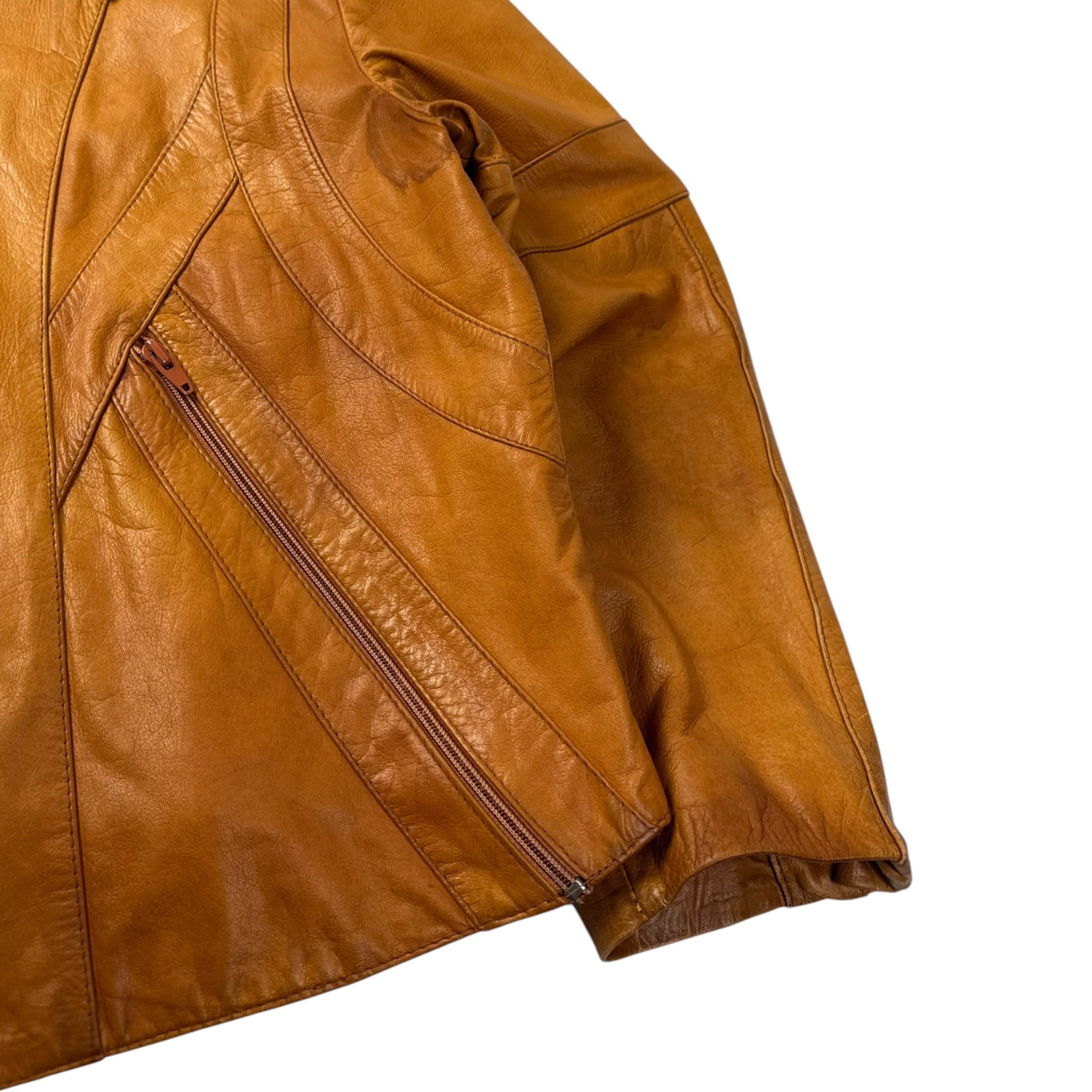 Vintage Wilsons House of Suede Leather Jacket Dark Mustard