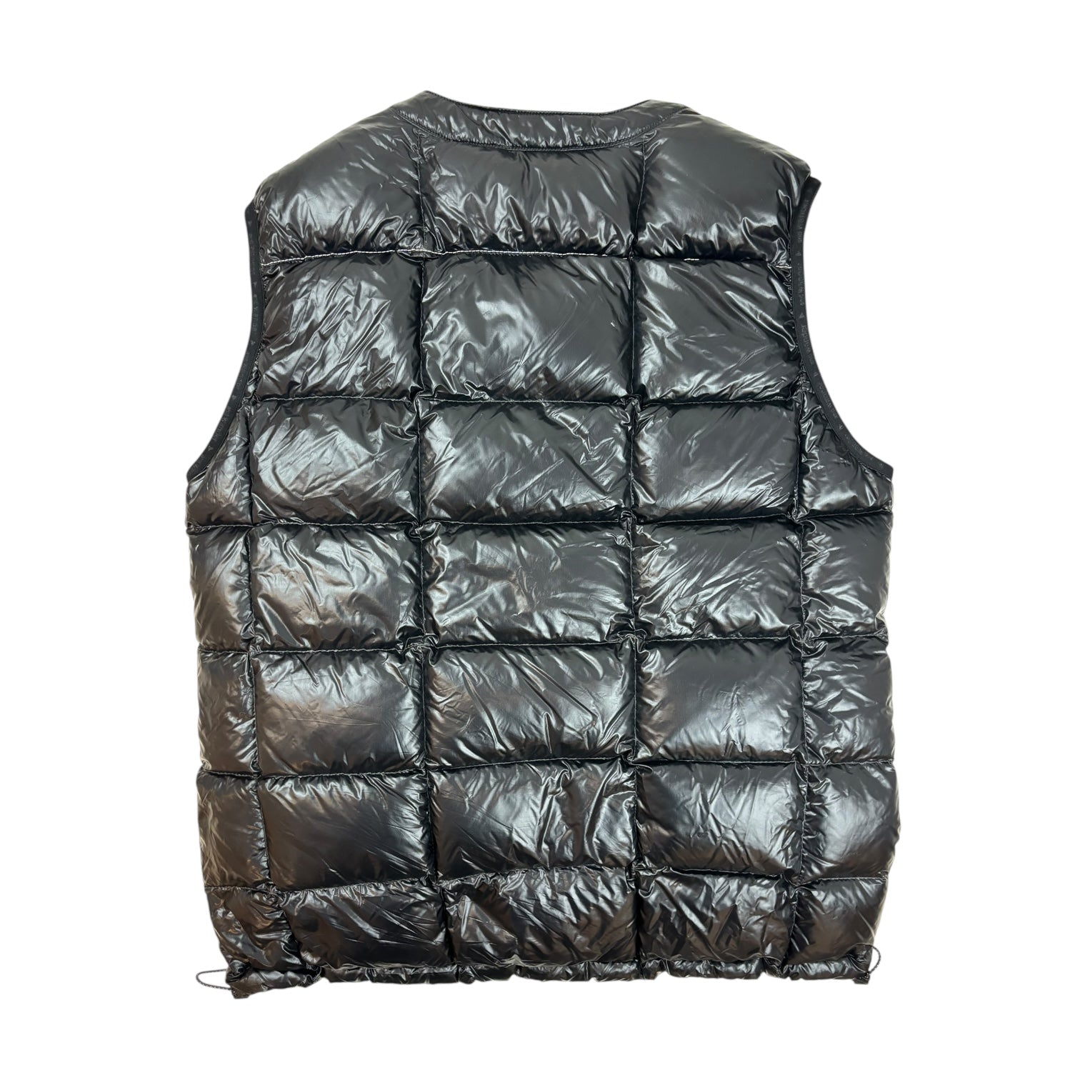 And Wander Diamond Stitch Down Vest Black