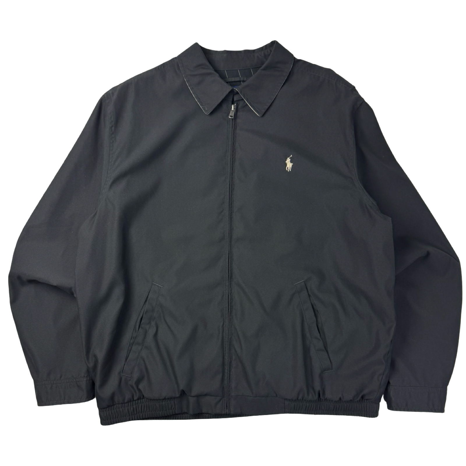 Polo Ralph Lauren Harrington Tartan Lined Jacket Black