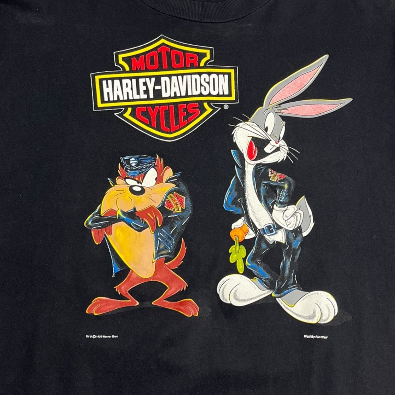 1993 Harley Davidson Looney Tunes T-Shirt