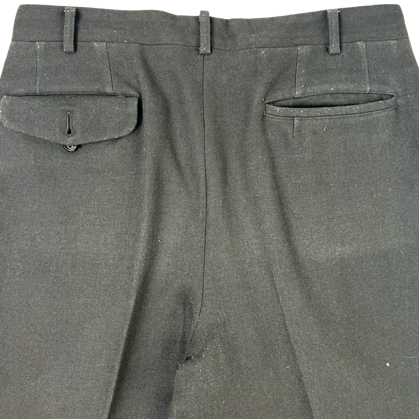 Comme Des Garçon Homme Pleated Wool Trousers Brown