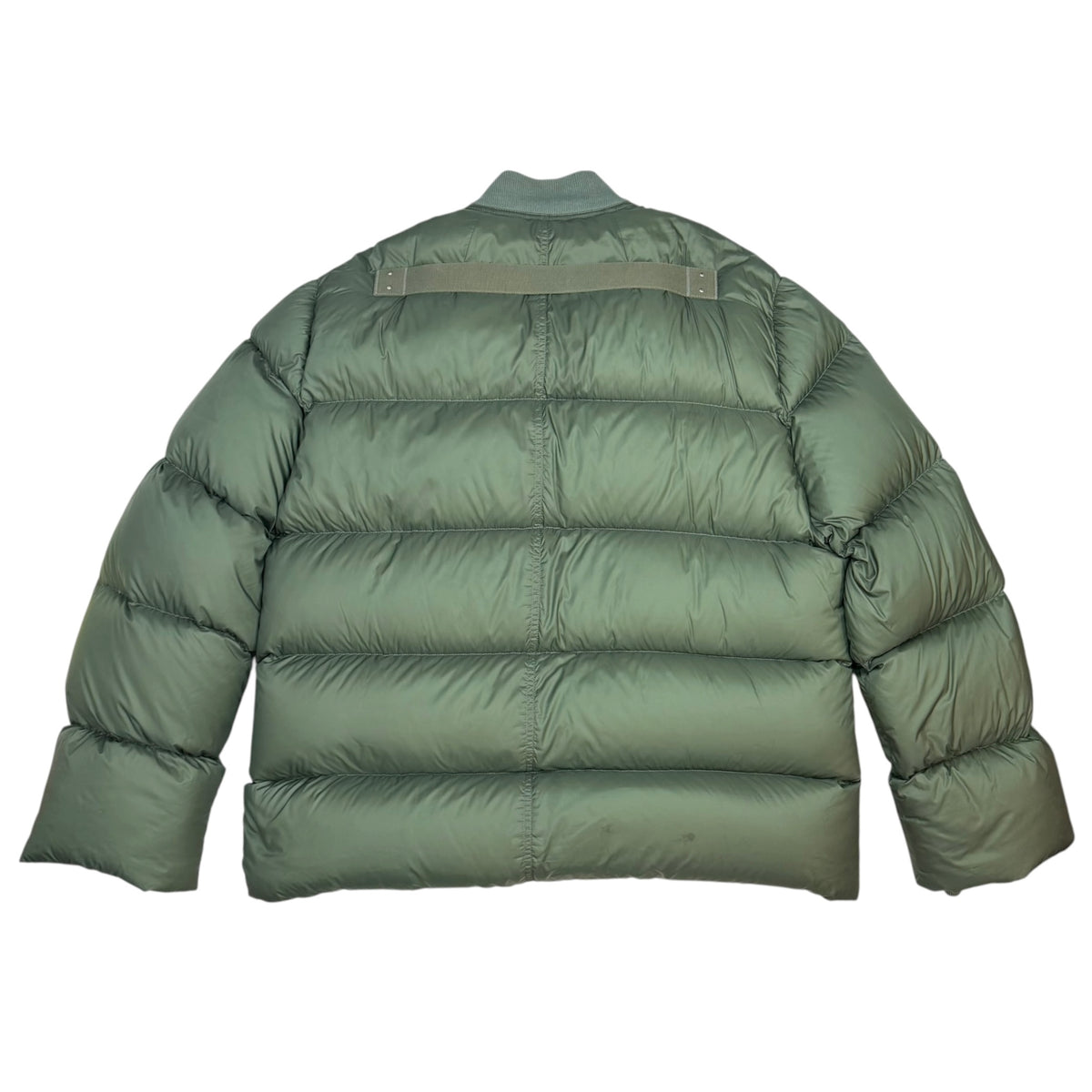 Rick Owens FW21 Gethsemane Flight Puffer Jacket Green