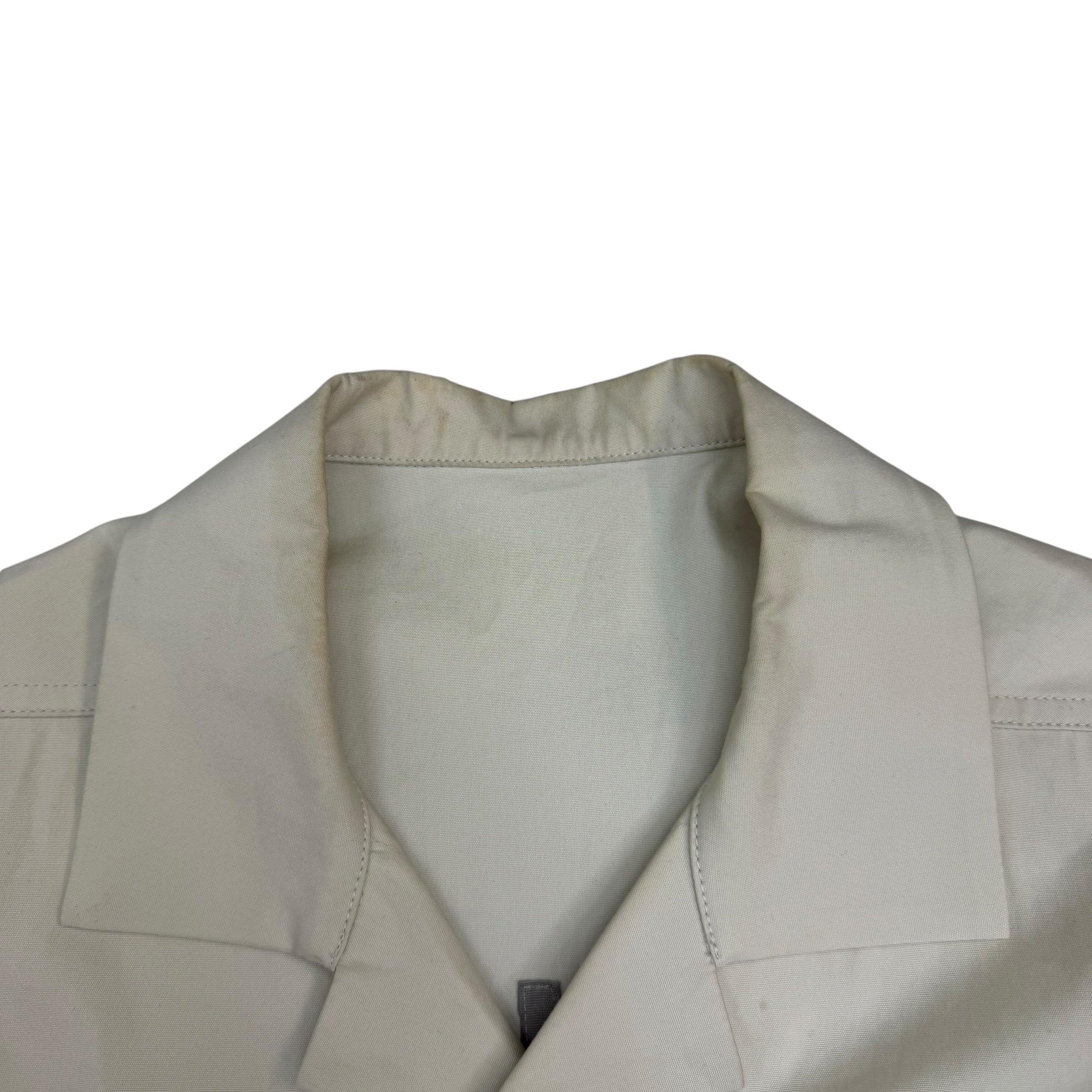 Rick Owens Magnum Chest Pockets Cotton Shirt Neutral