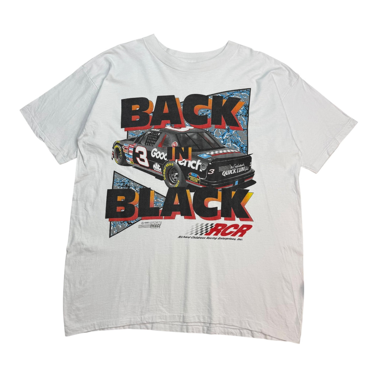 Vintage Dale Earnhardt “Back In Black” Tee White