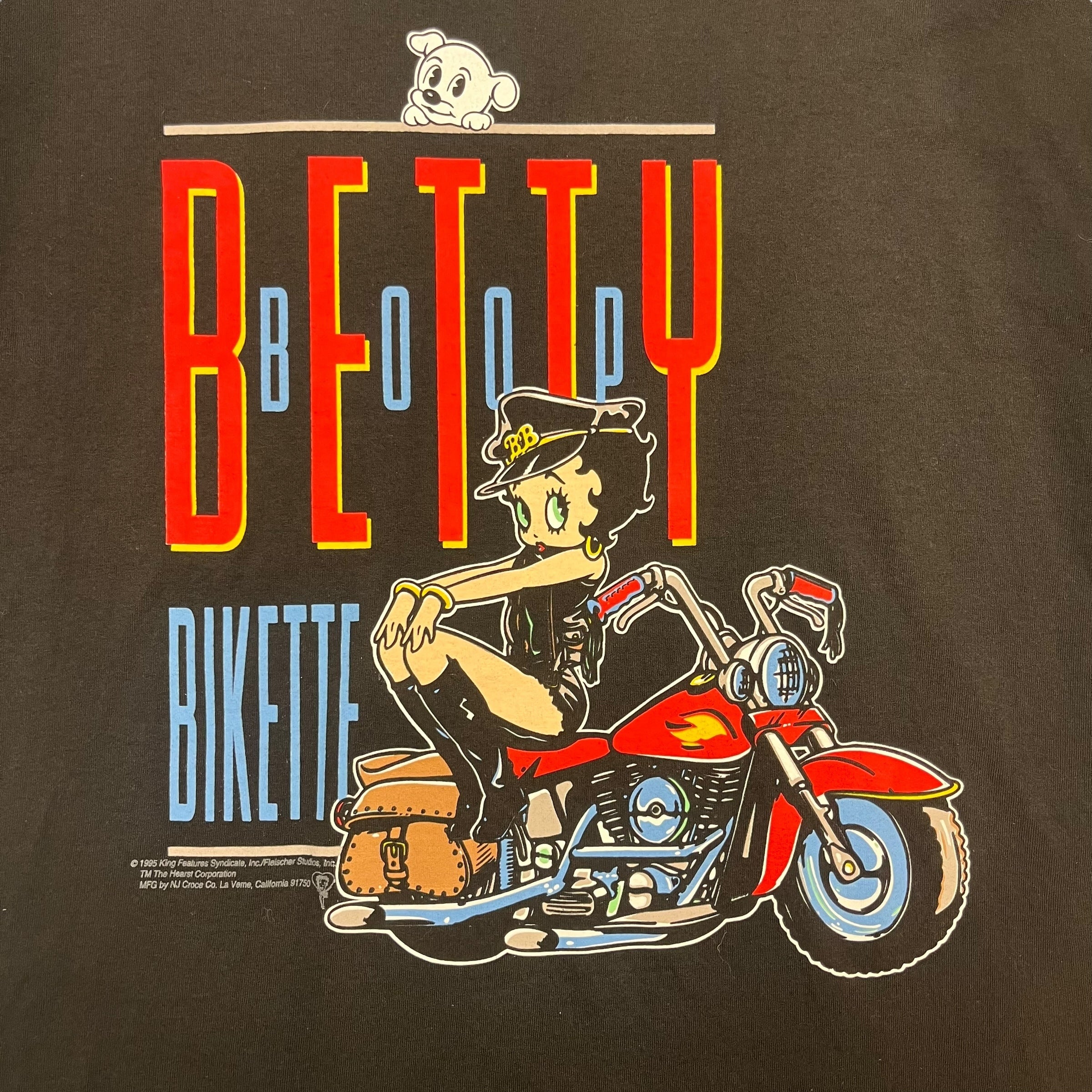 1995 Betty Boop Bikette Tee Black