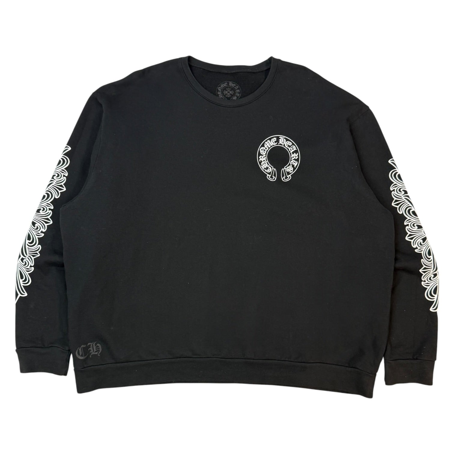 Chrome Hearts Horseshoe Logo Crewneck Black
