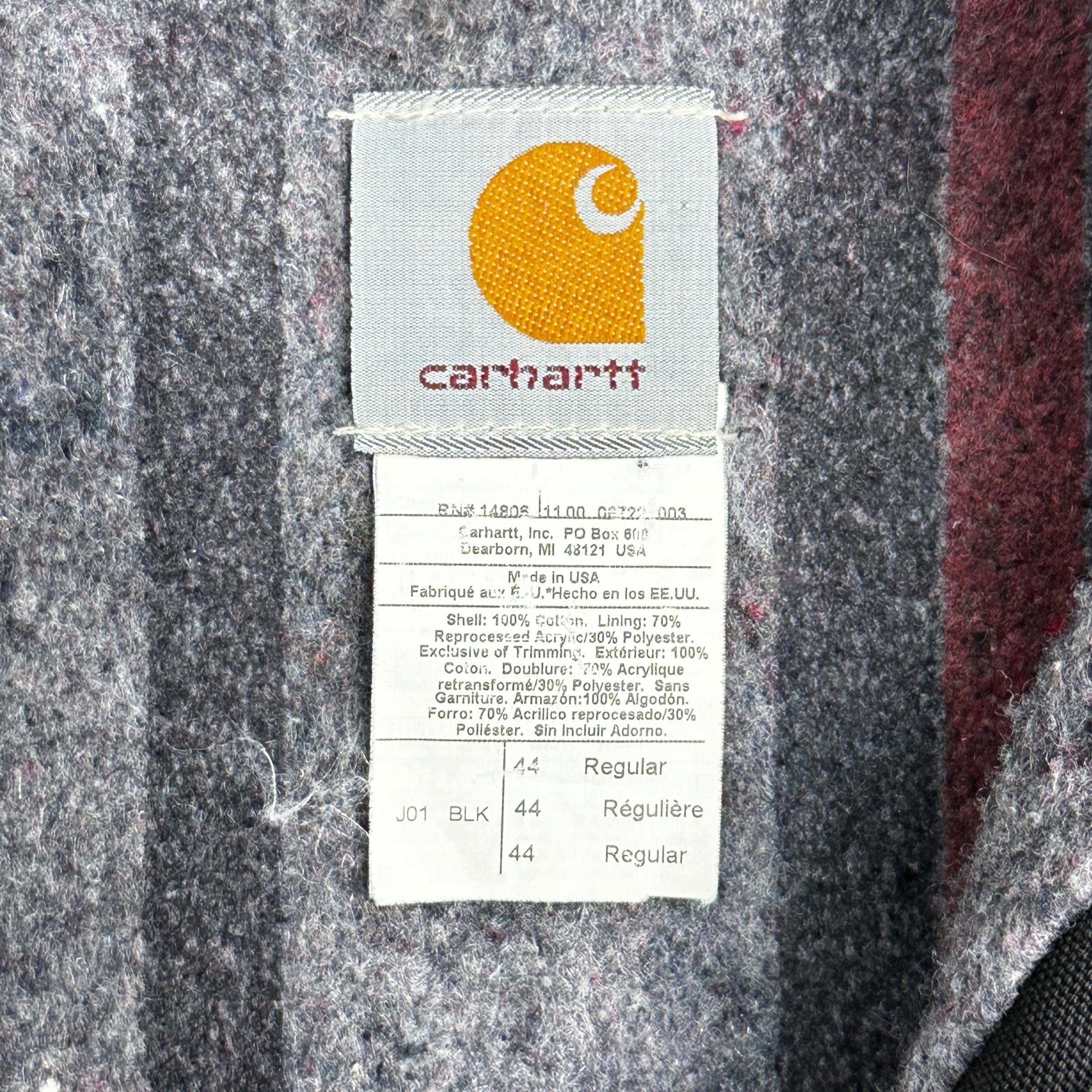 Vintage Carhartt Detroit Jacket Black
