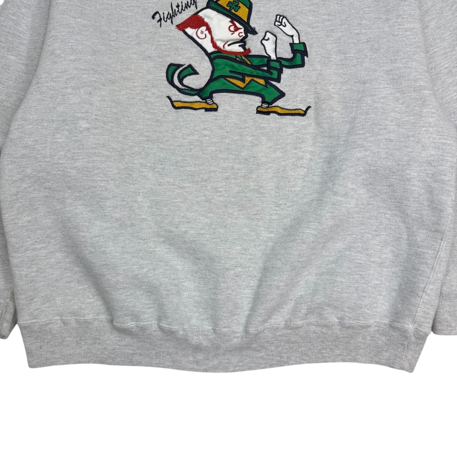 Vintage Notre Dame Fighting Irish Crewneck Grey