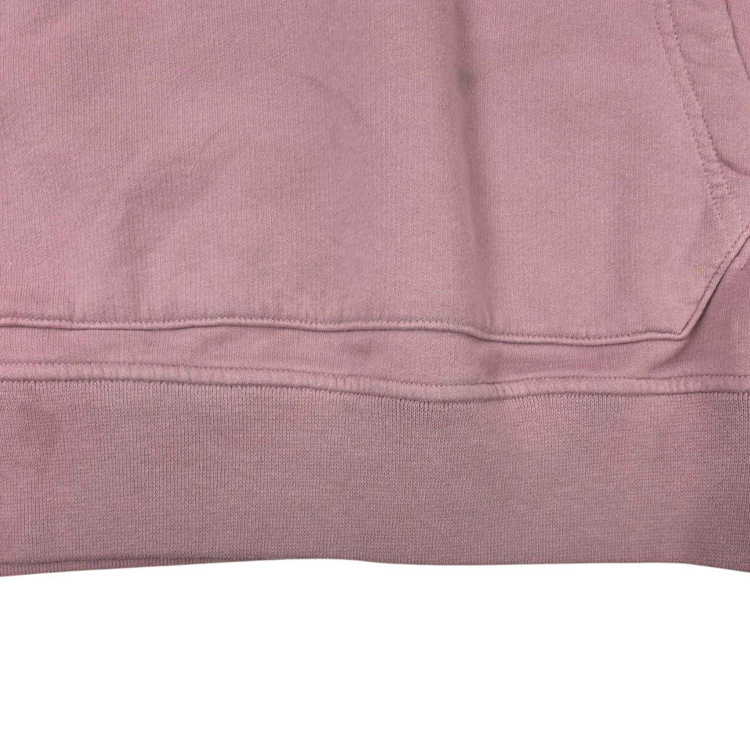 Stone Island Brushed Cotton Fleece Hoodie Pink