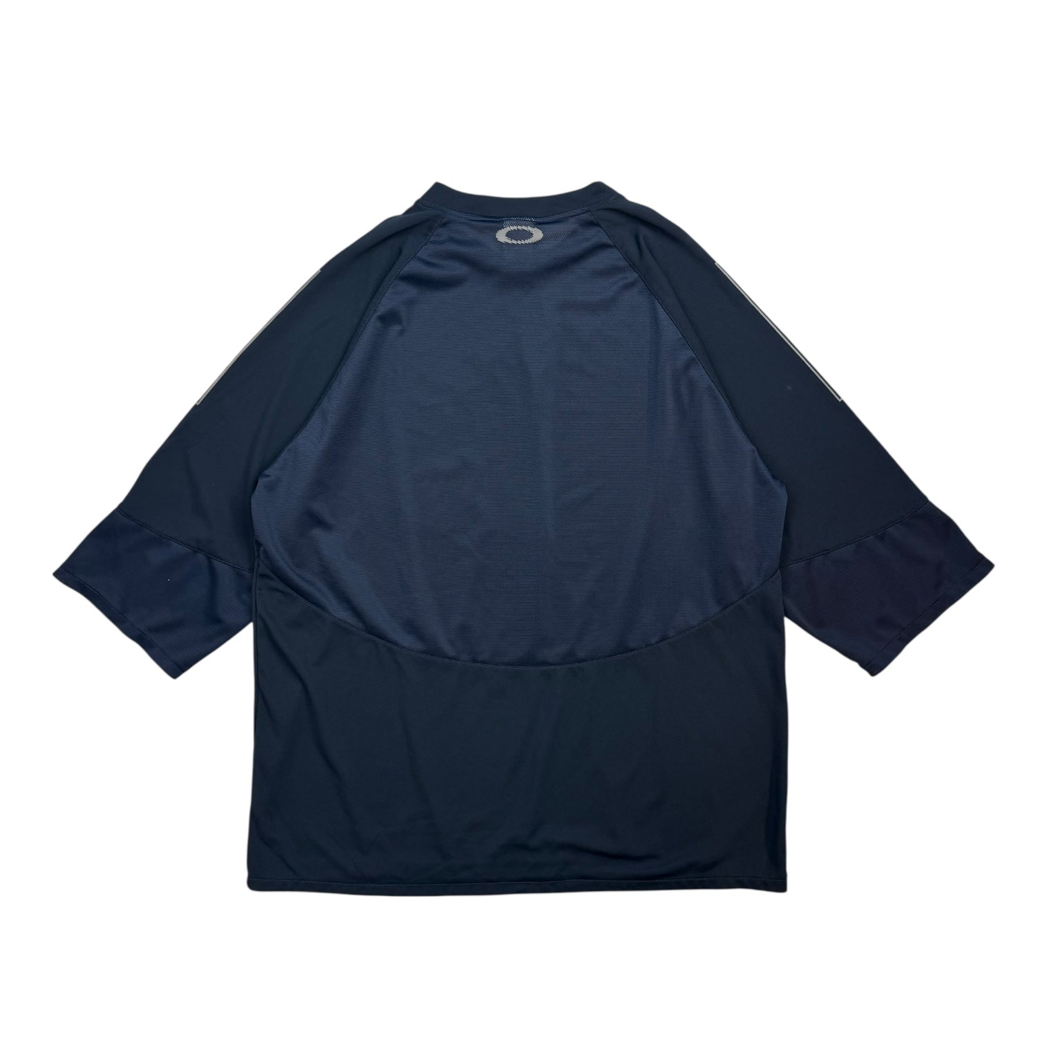 Vintage Oakley Factory Pilot Half Sleeve Jersey Navy Blue