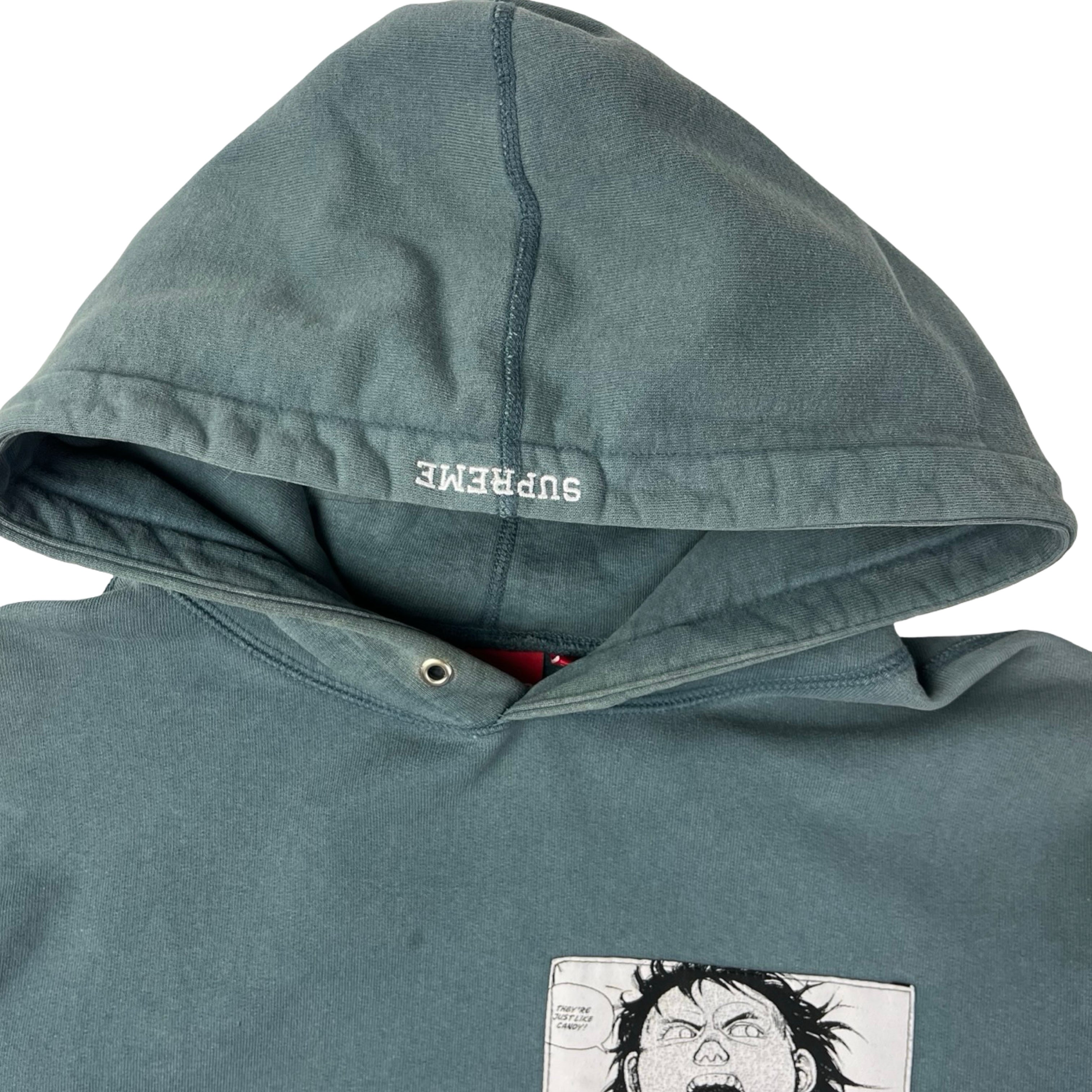 Supreme AKIRA Arm Hooded Sweatshirt Slate
