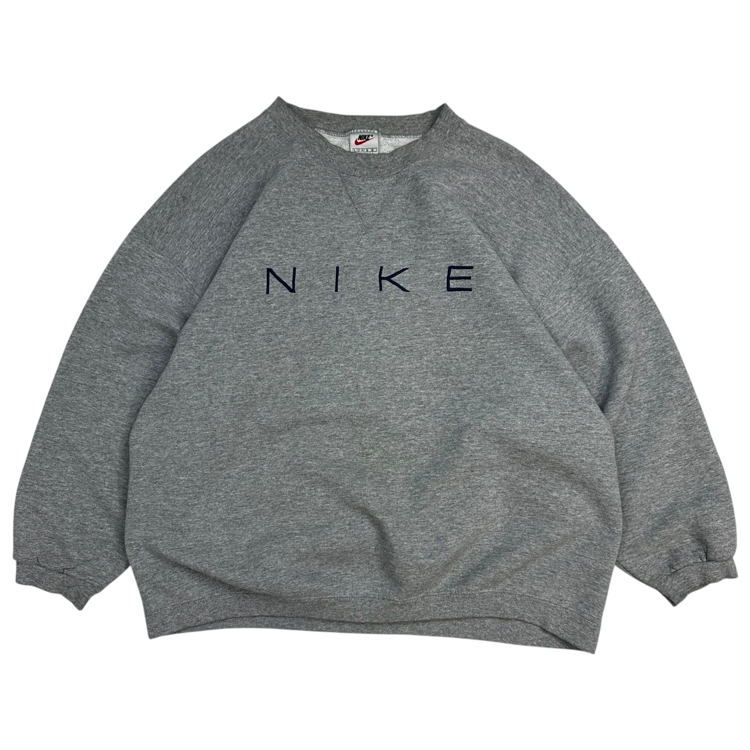 Vintage Nike Spellout Crewneck Grey/Navy