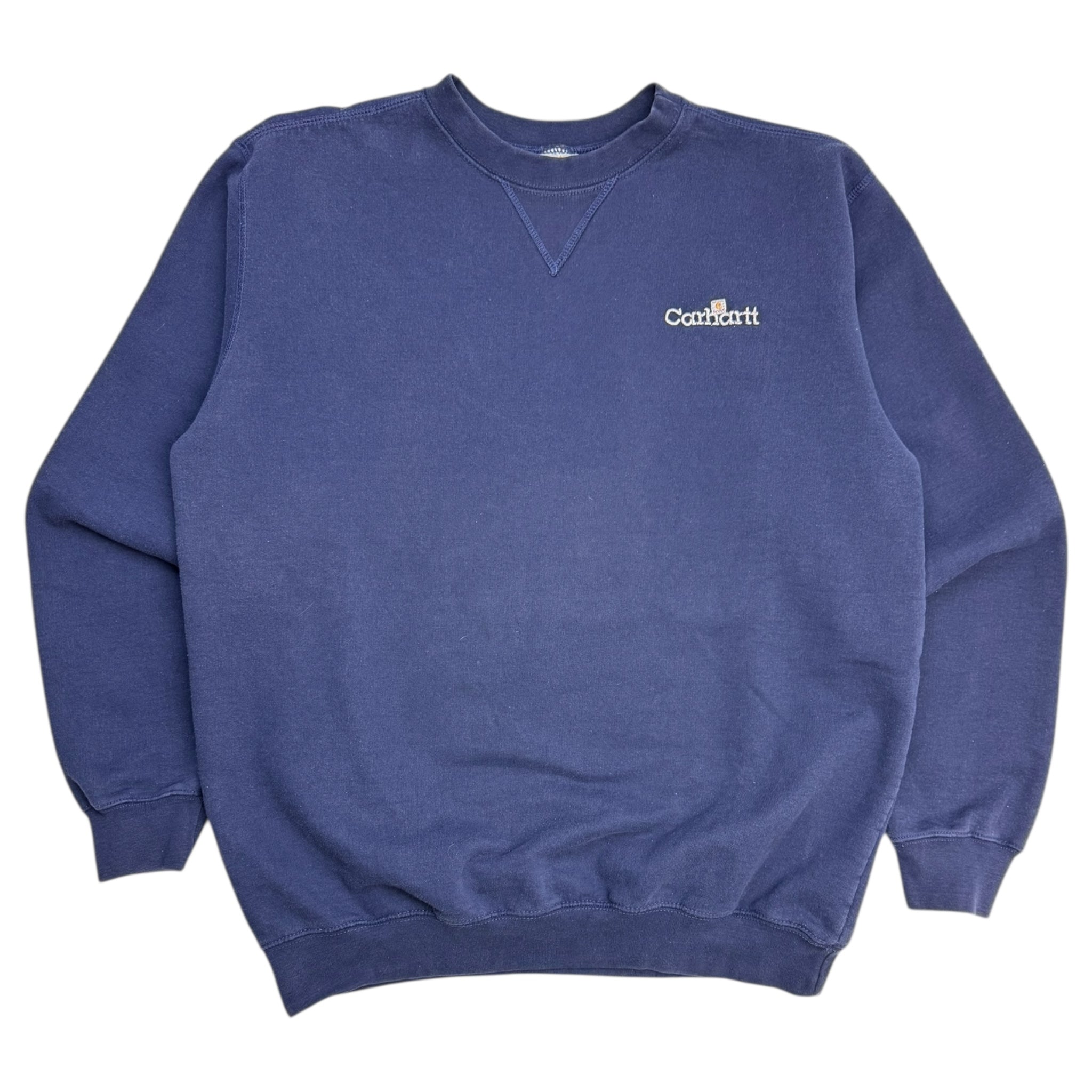 Vintage Carhartt Embroidered Spellout Crewneck Navy