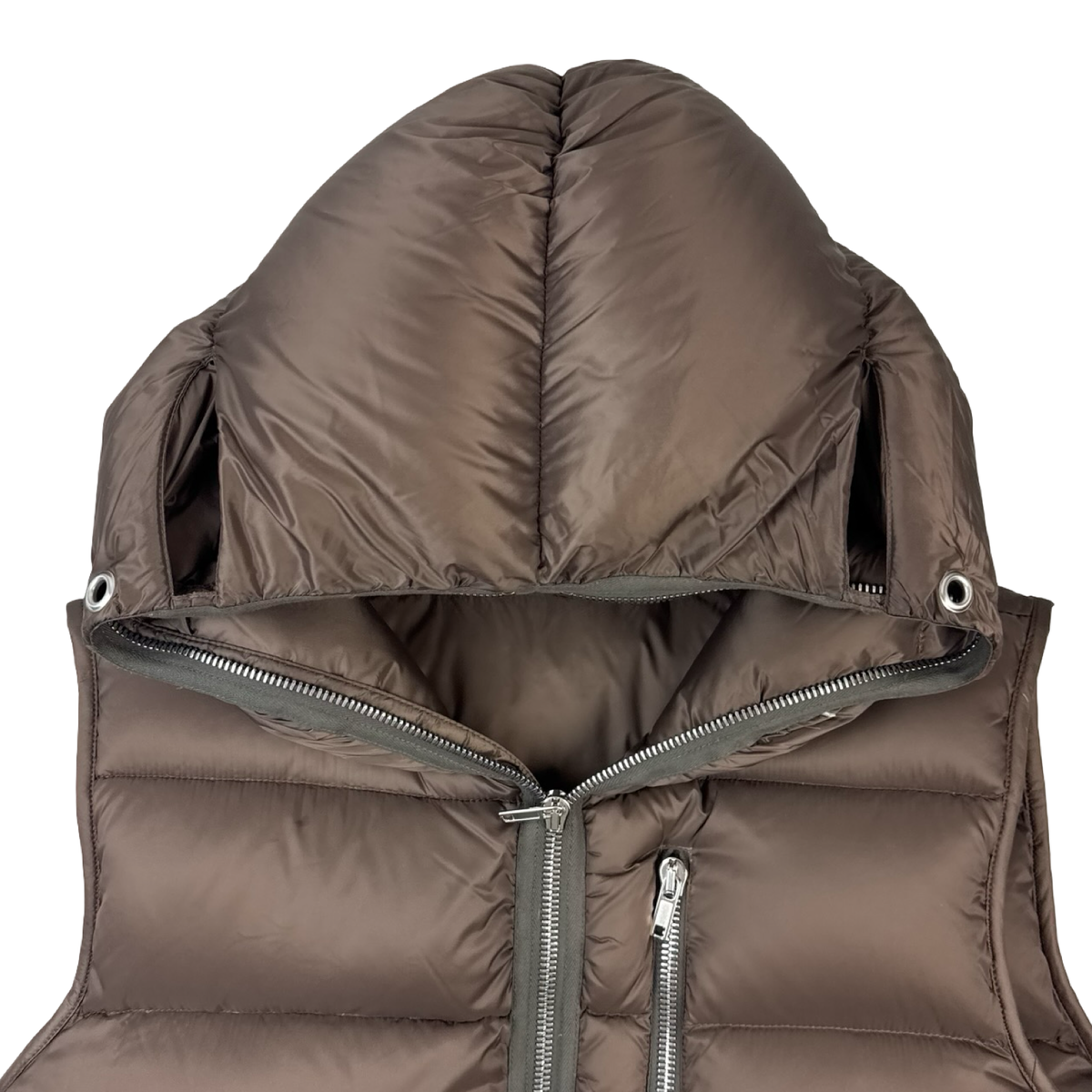 Rick Owens Strobe Gimp Down Puffer Vest Dust