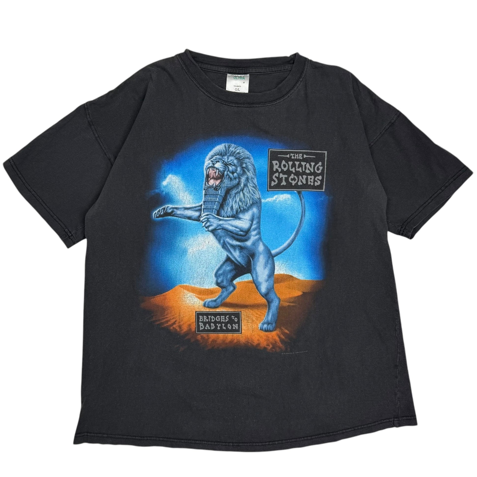1997 The Rolling Stones Bridges To Babylon World Tour Tee Black