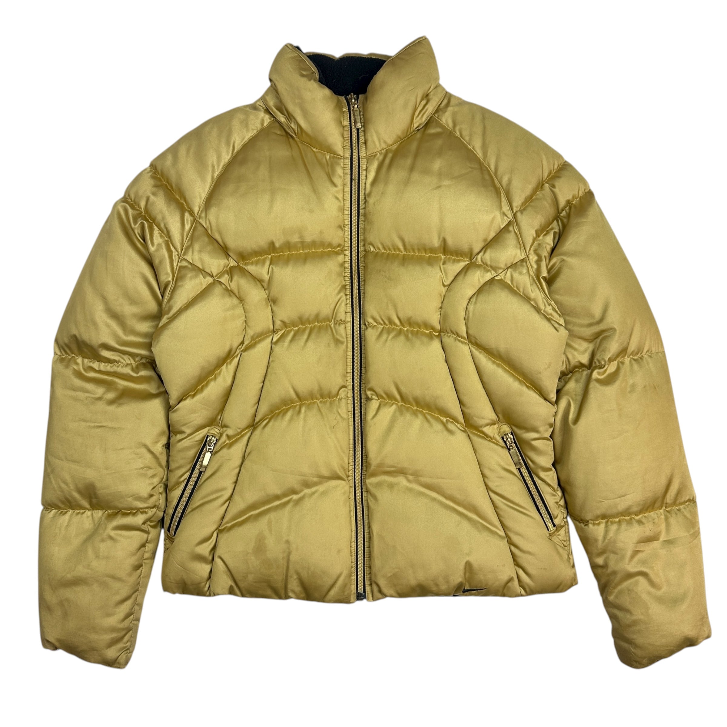 Vintage Nike Women’s Metallic Gold Puffer Jacket