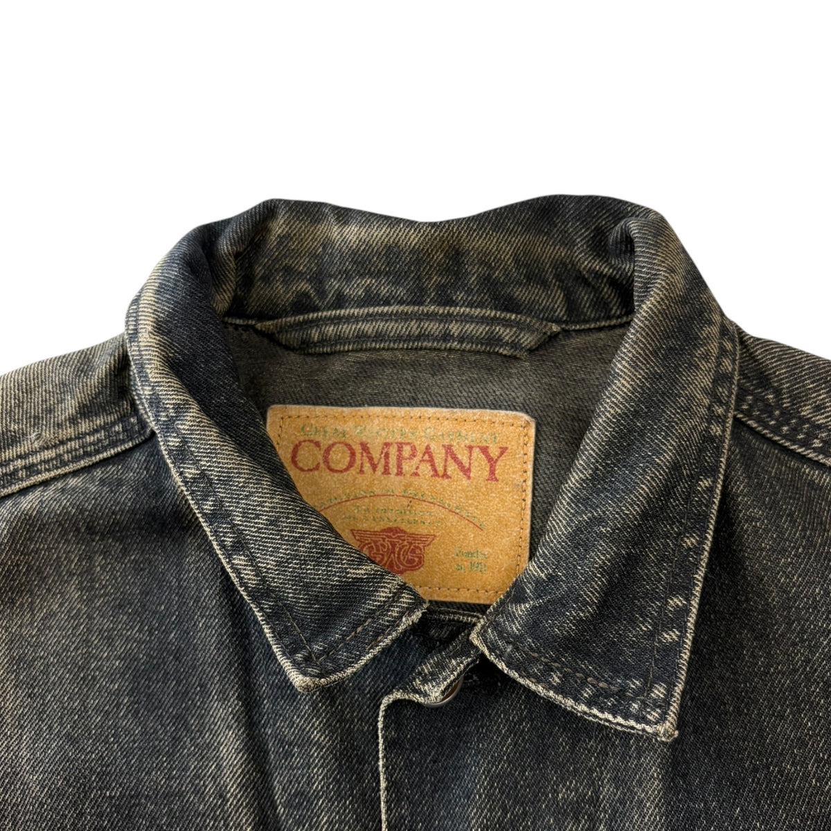 Vintage GWG Denim Trucker Jacket Faded Black