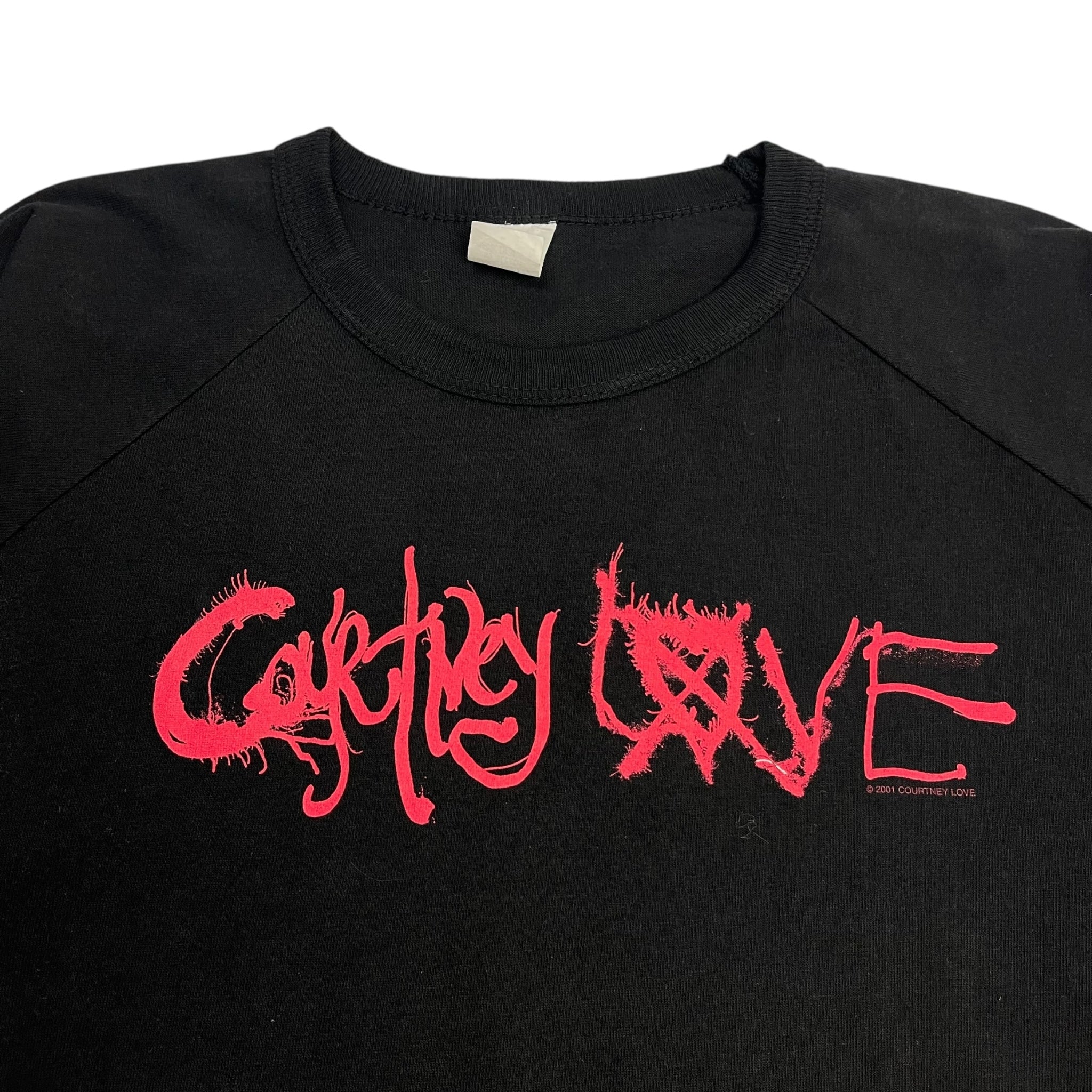 2001 Courtney Love "I'll Protect Your From The Night..." Longsleeve T-Shirt Black