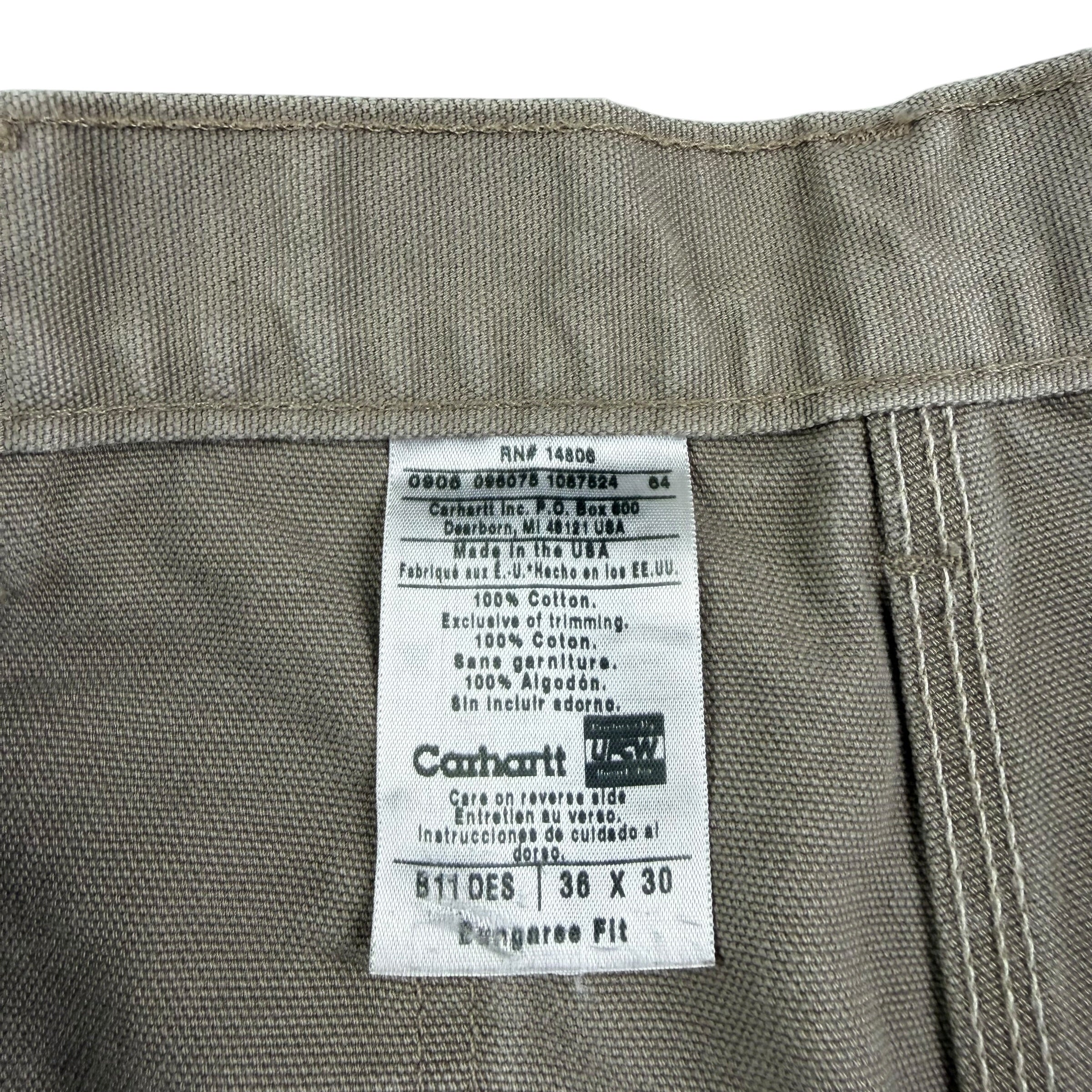 Vintage Carhartt Dungaree Pants Tan
