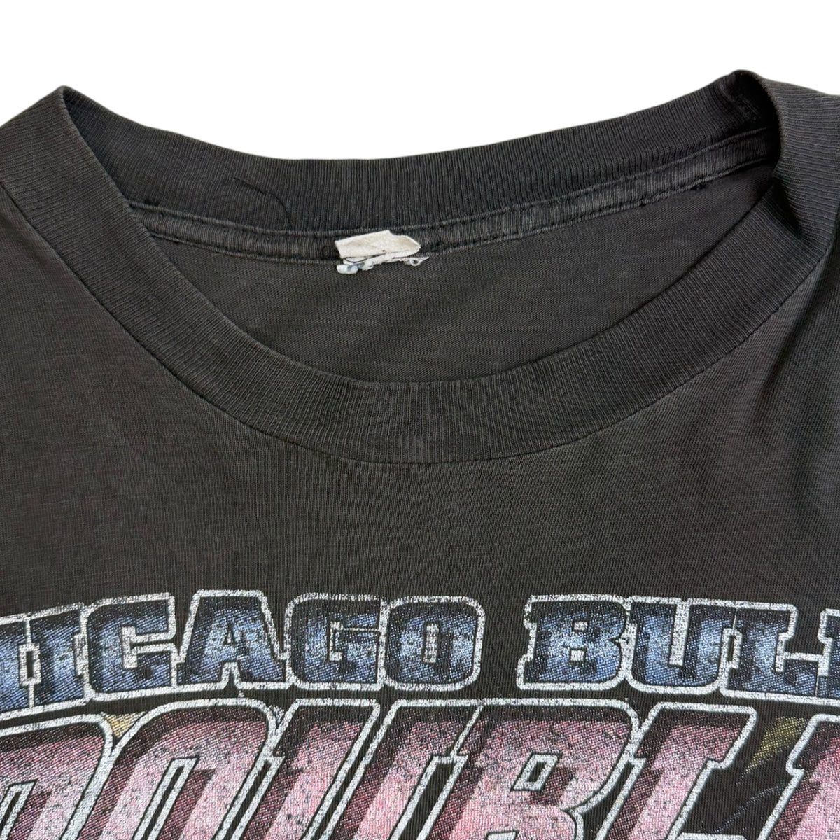 1998 Chicago Bulls “Double 3-Peat” Rap T-Shirt Black