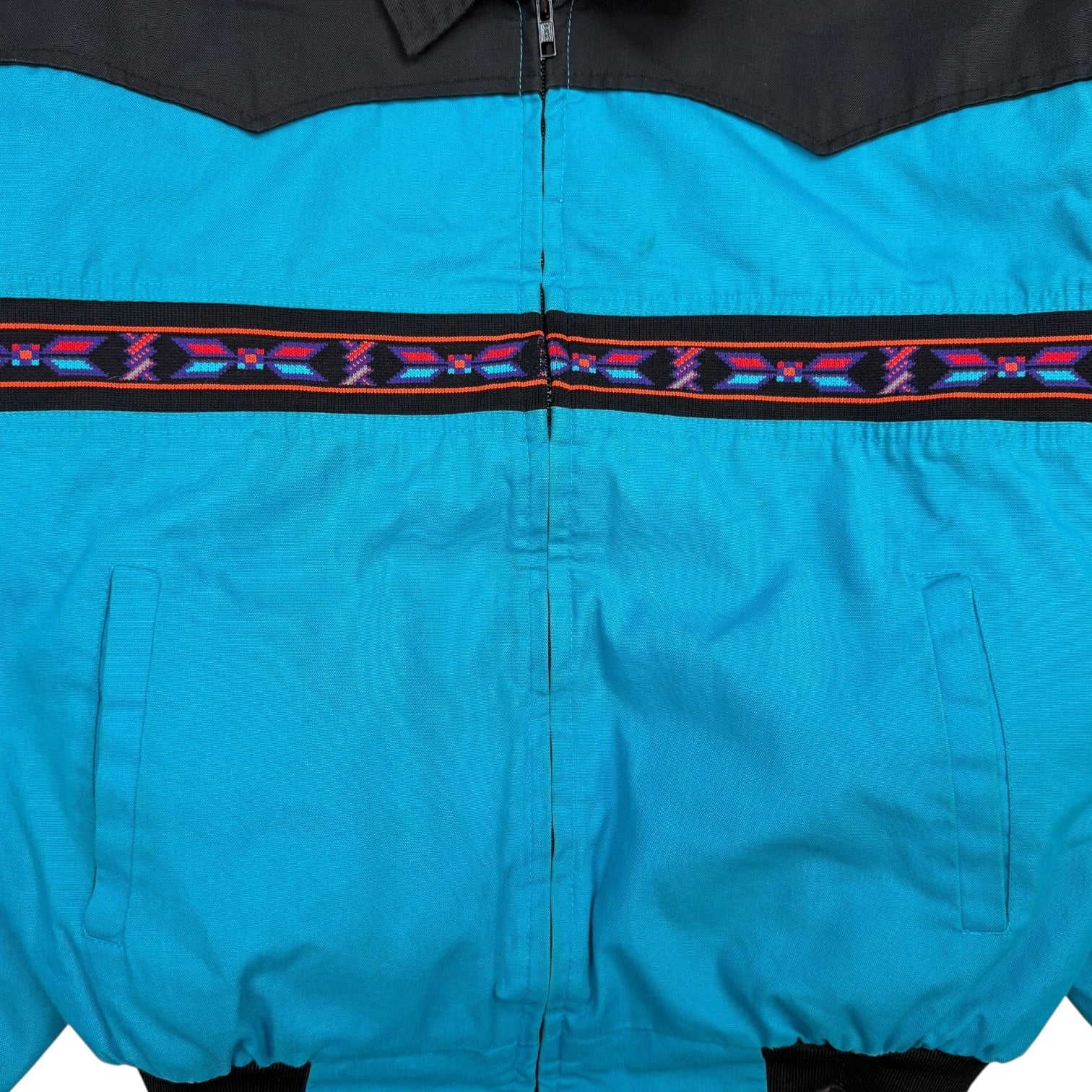 Vintage Canyon Guide Aztec Print Jacket Blue/Black