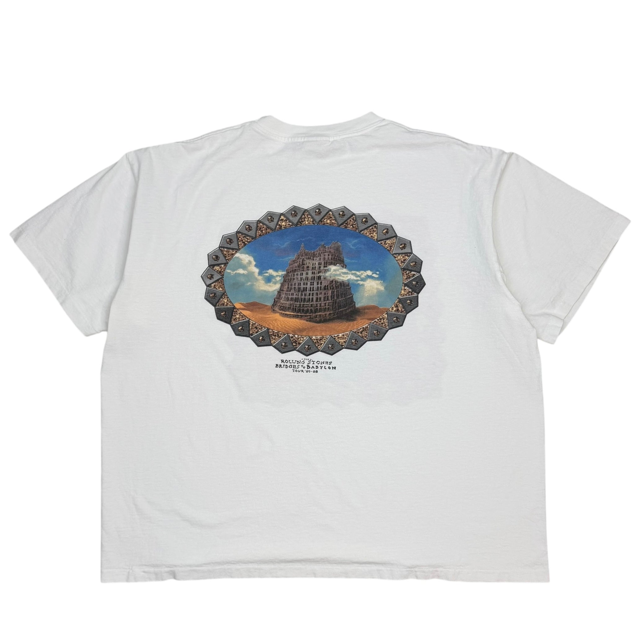 1997 The Rolling Stones Bridges To Babylon Tour Tee White