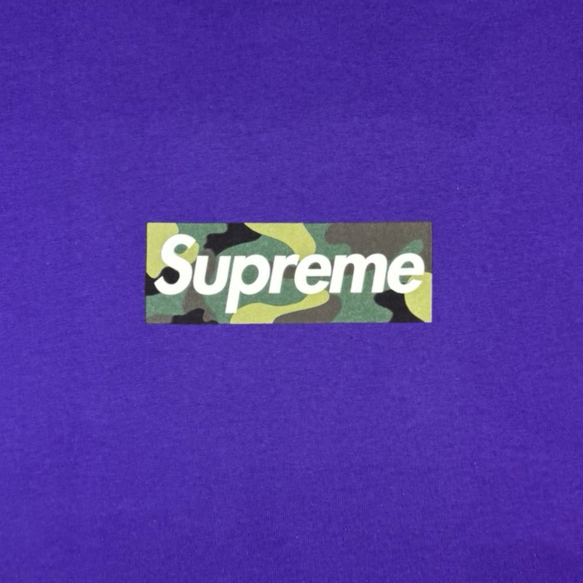 Supreme Camo Box Logo Tee Purple