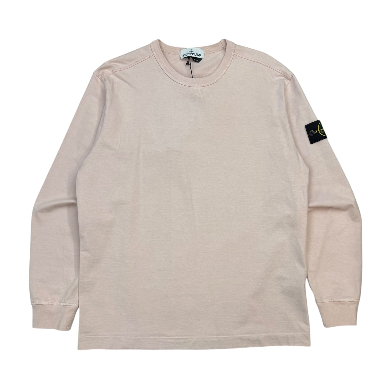 Stone Island Badge L/S Tee Light Pink